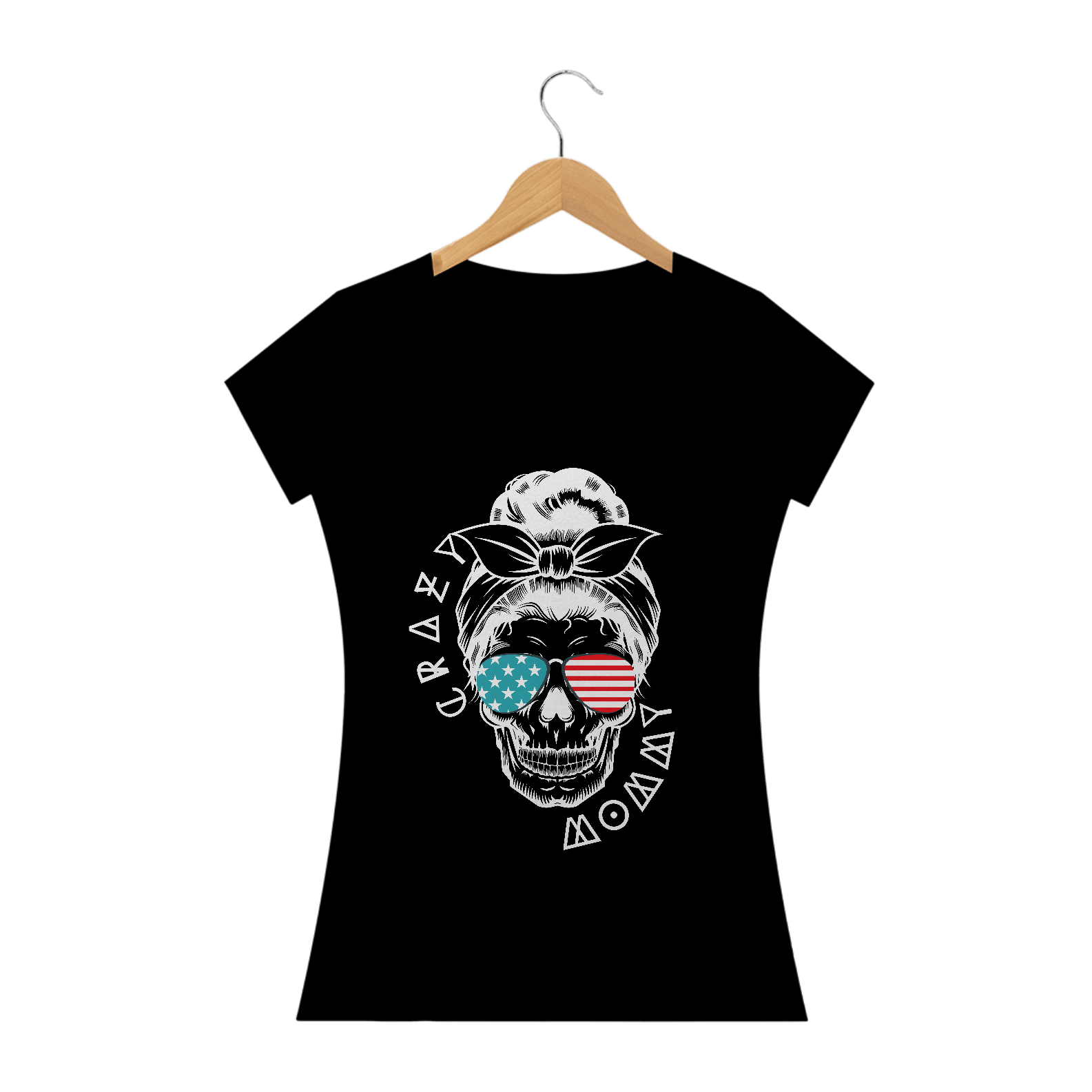 Baby Look Crazy Mommy Caveira