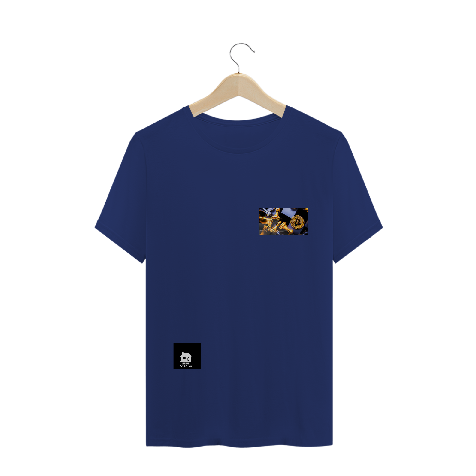 Nome do produto  Camiseta Bitcoin/Tabuleiro Cores GRIFE CRYPTOS