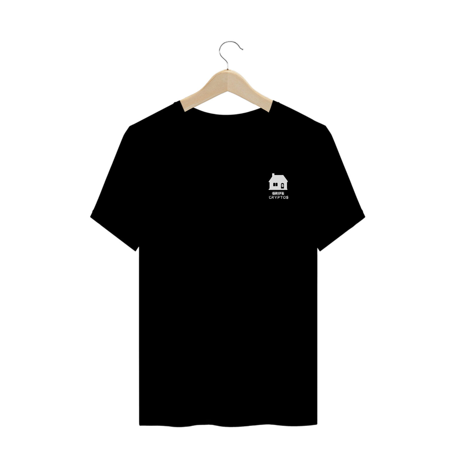 Nome do produto  Camiseta Preta COLLECTION GRIFE CRYPTOS