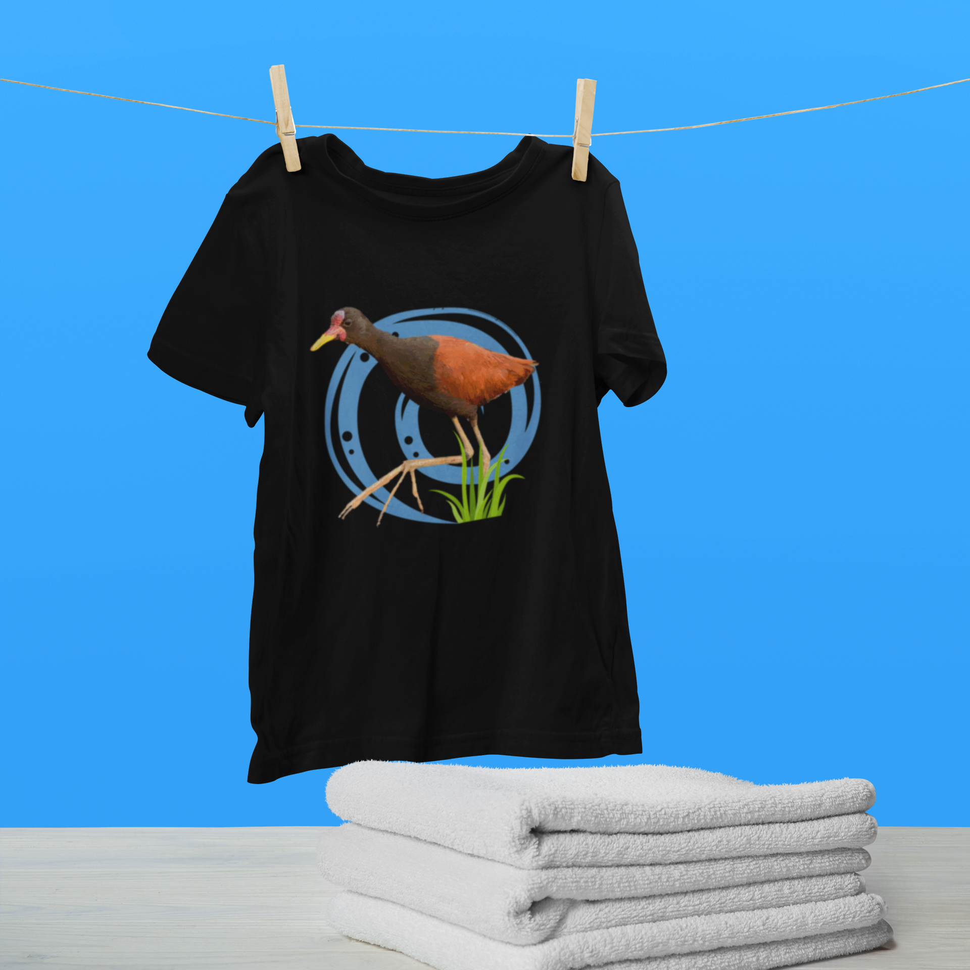 Nome do produto  Camiseta Masculina - jaçanã (Jacana jacana)