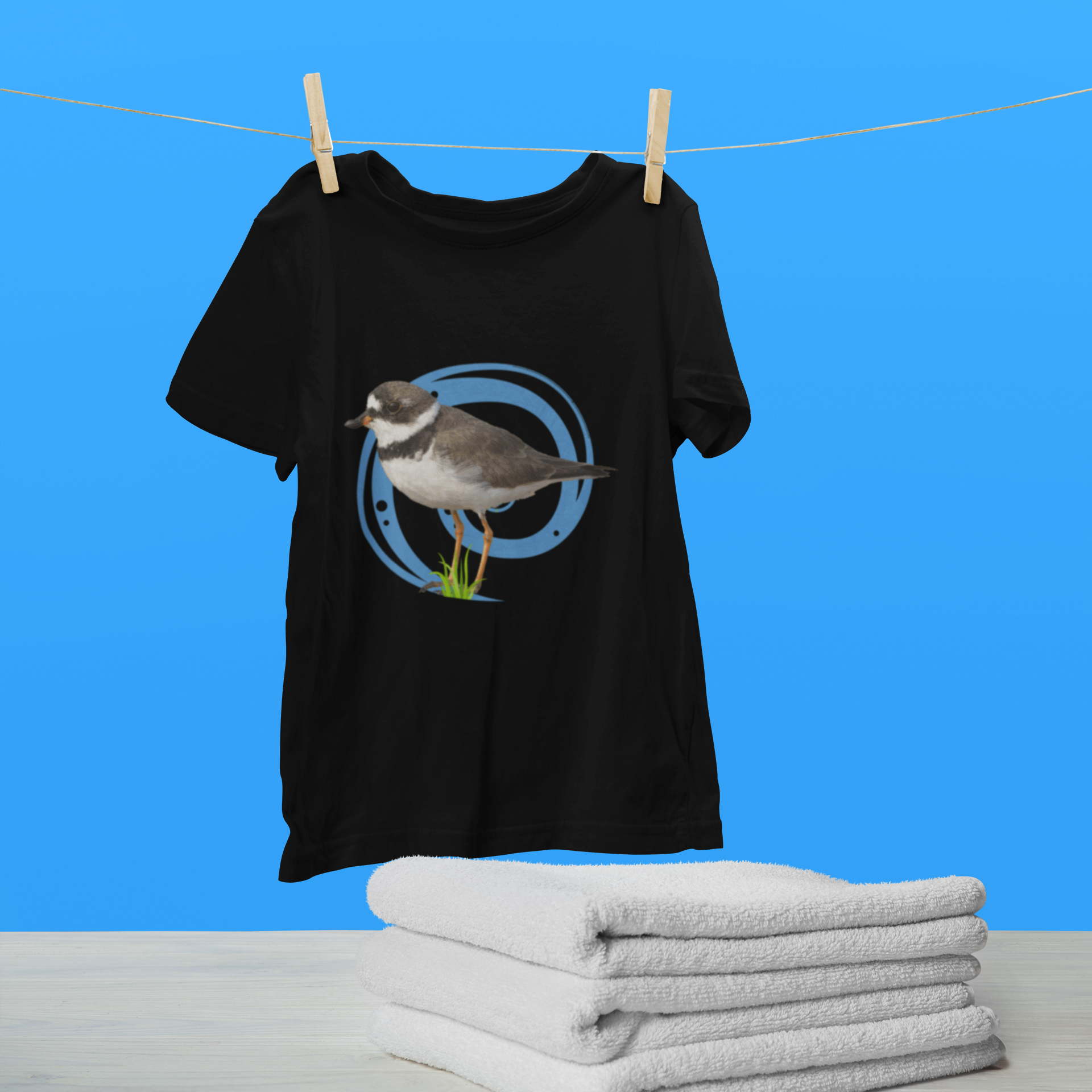 Nome do produto  Camiseta Masculina - batuíra-de-bando (Charadrius semipalmatus)