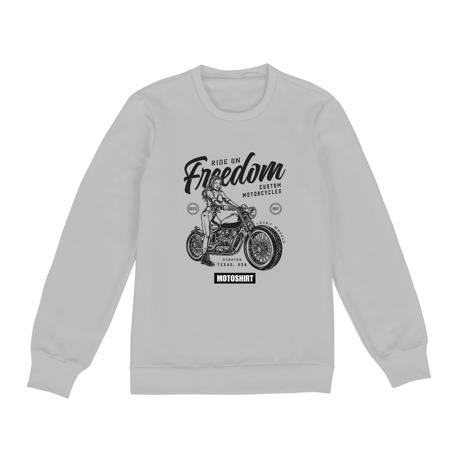 Nome do produto  Ride on Freedom Black Moletom