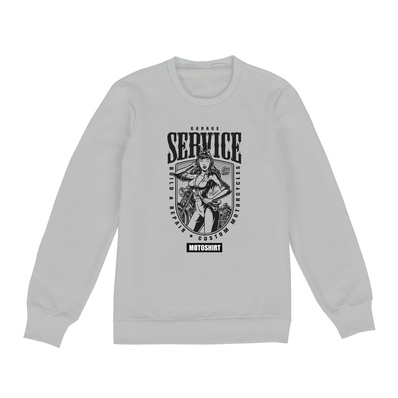 Nome do produto  Garage Service Black Moletom