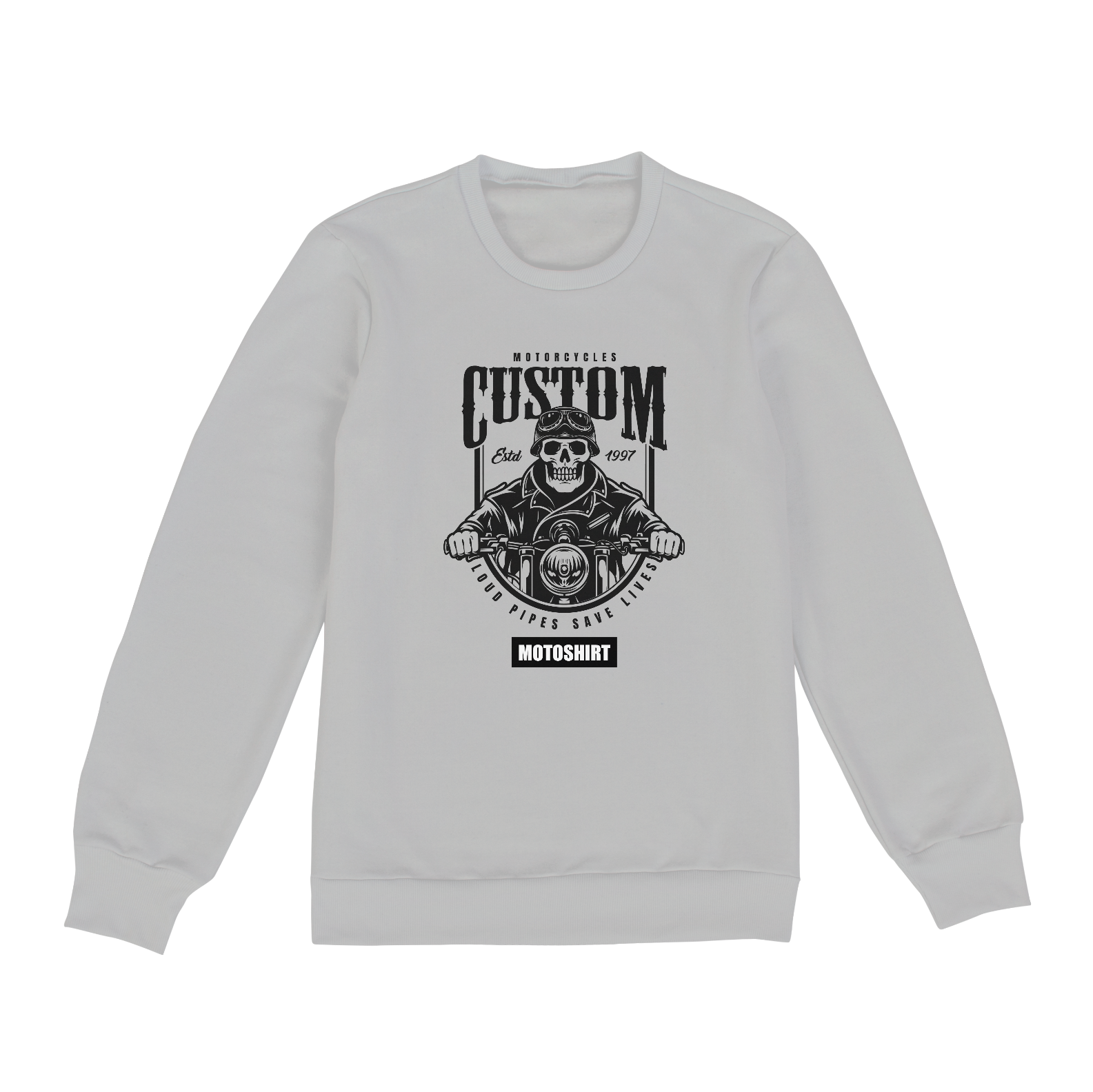 Nome do produto  Motorcycles Custom Phantom Black Moletom