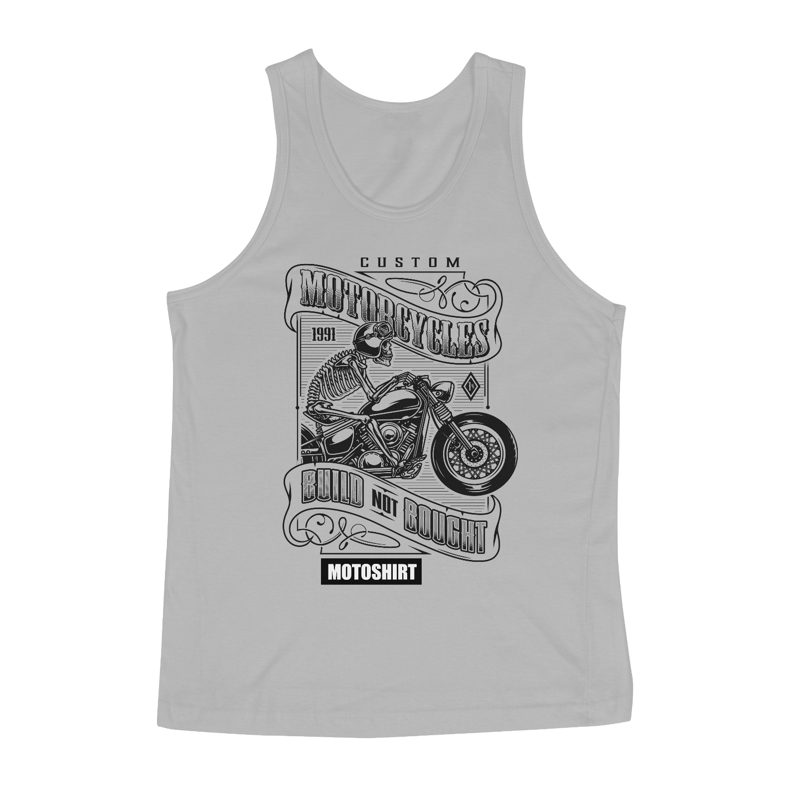 Nome do produto  Motorcycles Custon Crazy Black Regata