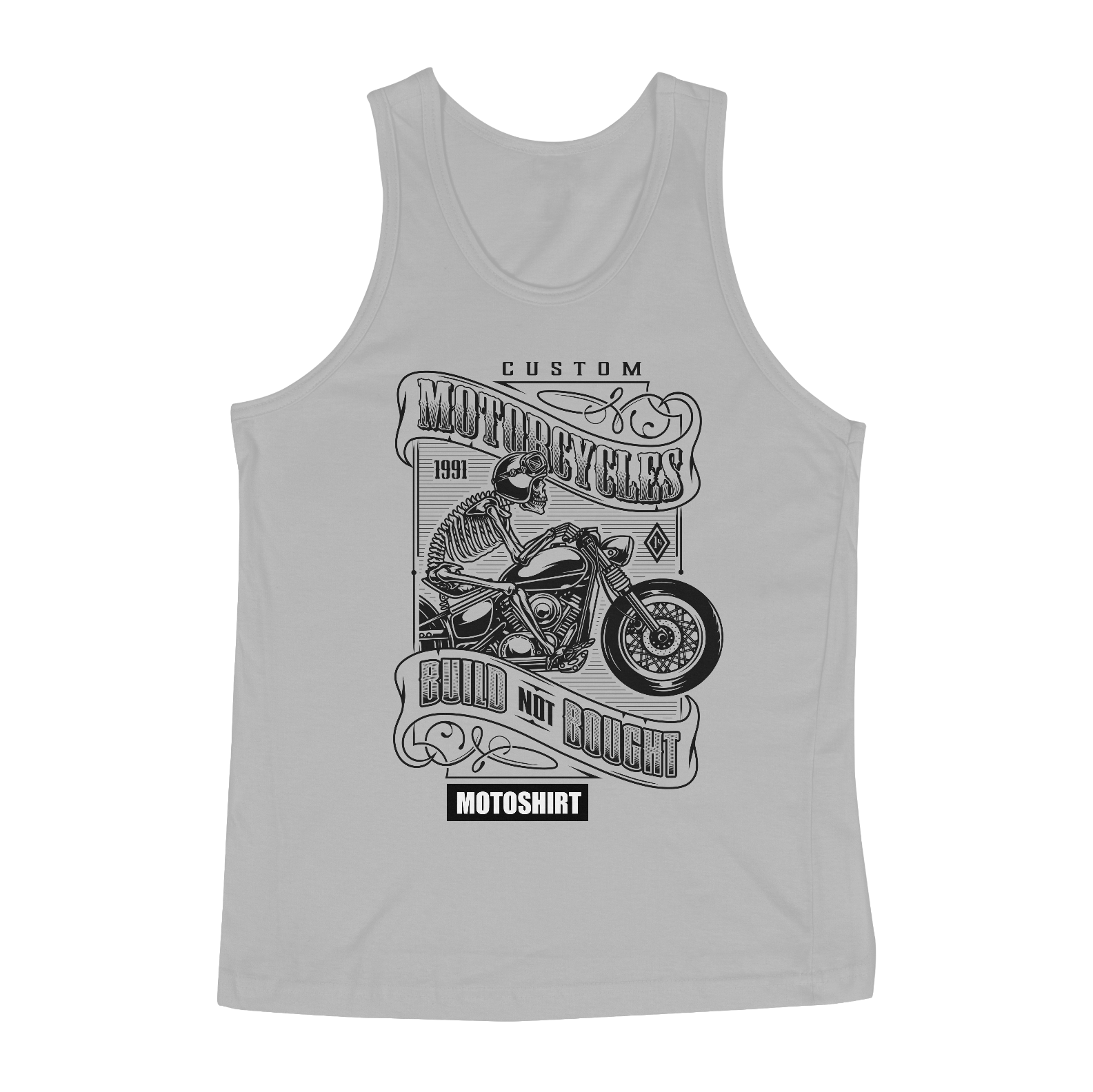 Nome do produto  Motorcycles Custon Crazy Black Regata