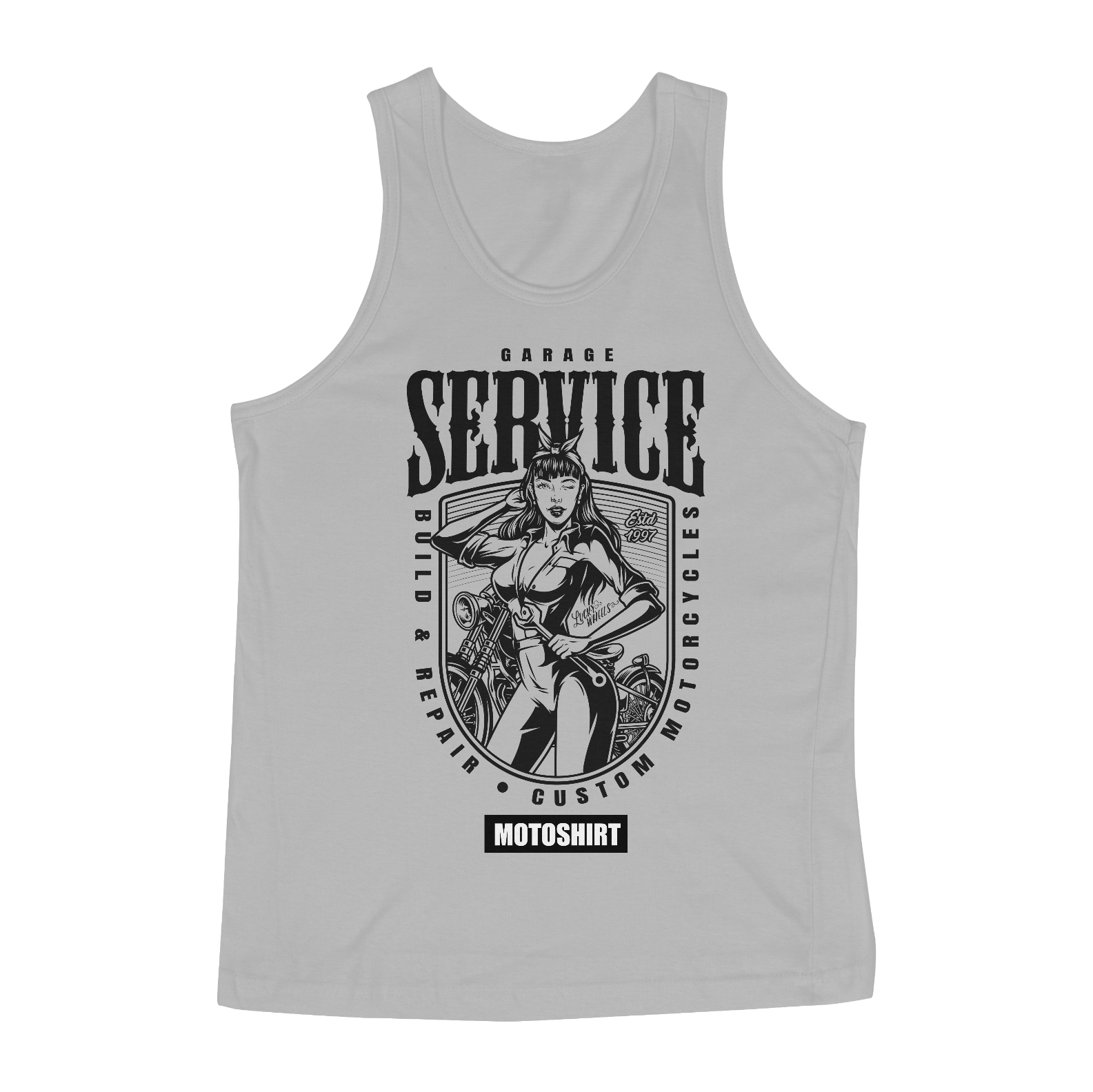 Nome do produto  Garage Service Black Regata