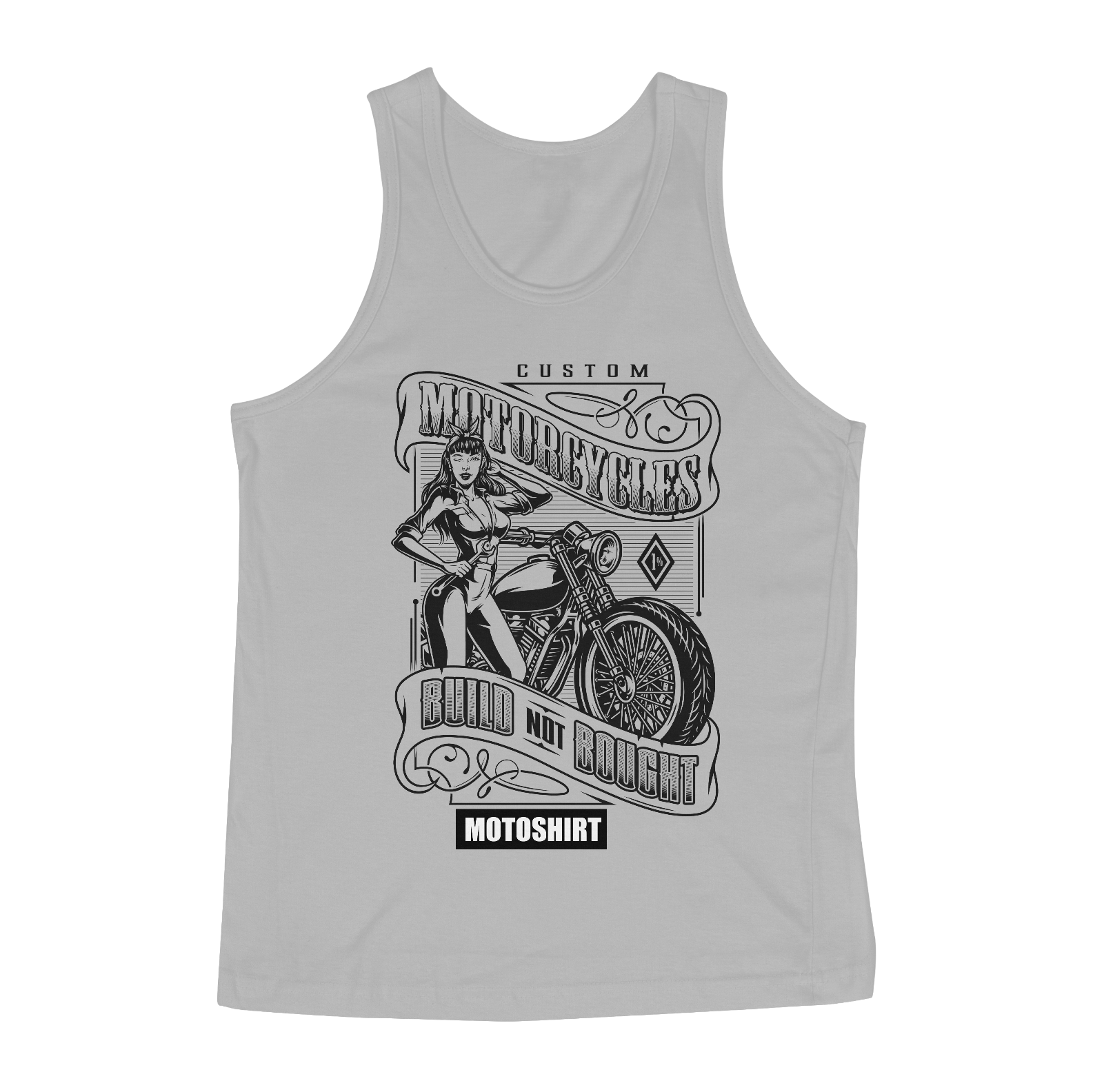 Nome do produto  Motorcycles Custom Black Regata