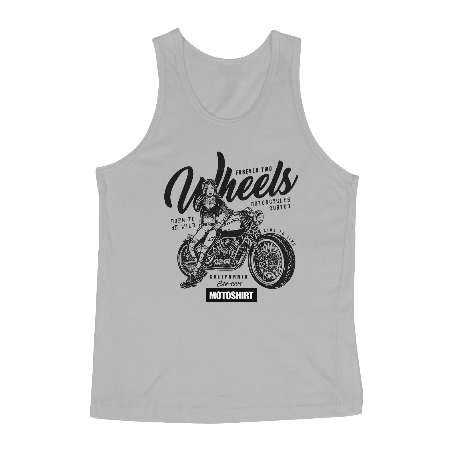 Nome do produto  Forever two Wheels Black Regata