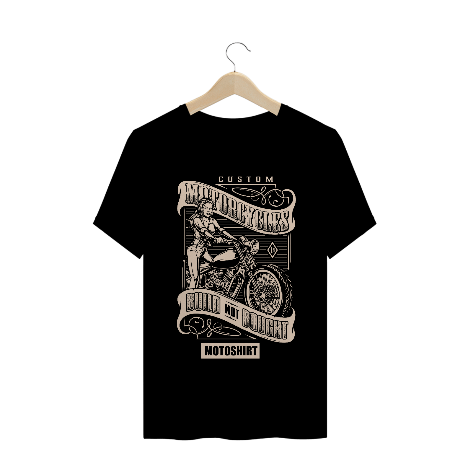 Nome do produto  Motorcycles Girl Classic White