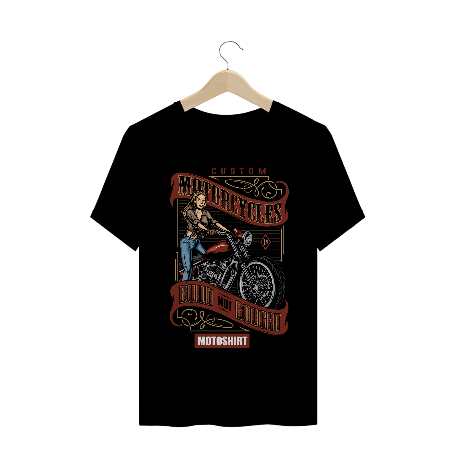 Nome do produto  Motorcycles Girl Classic Color