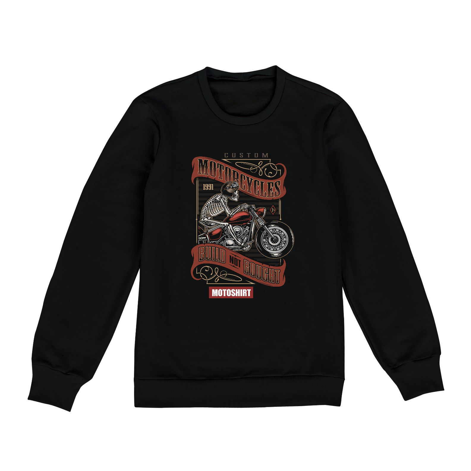 Nome do produto  Motorcycles Custom Grazy Color Moletom
