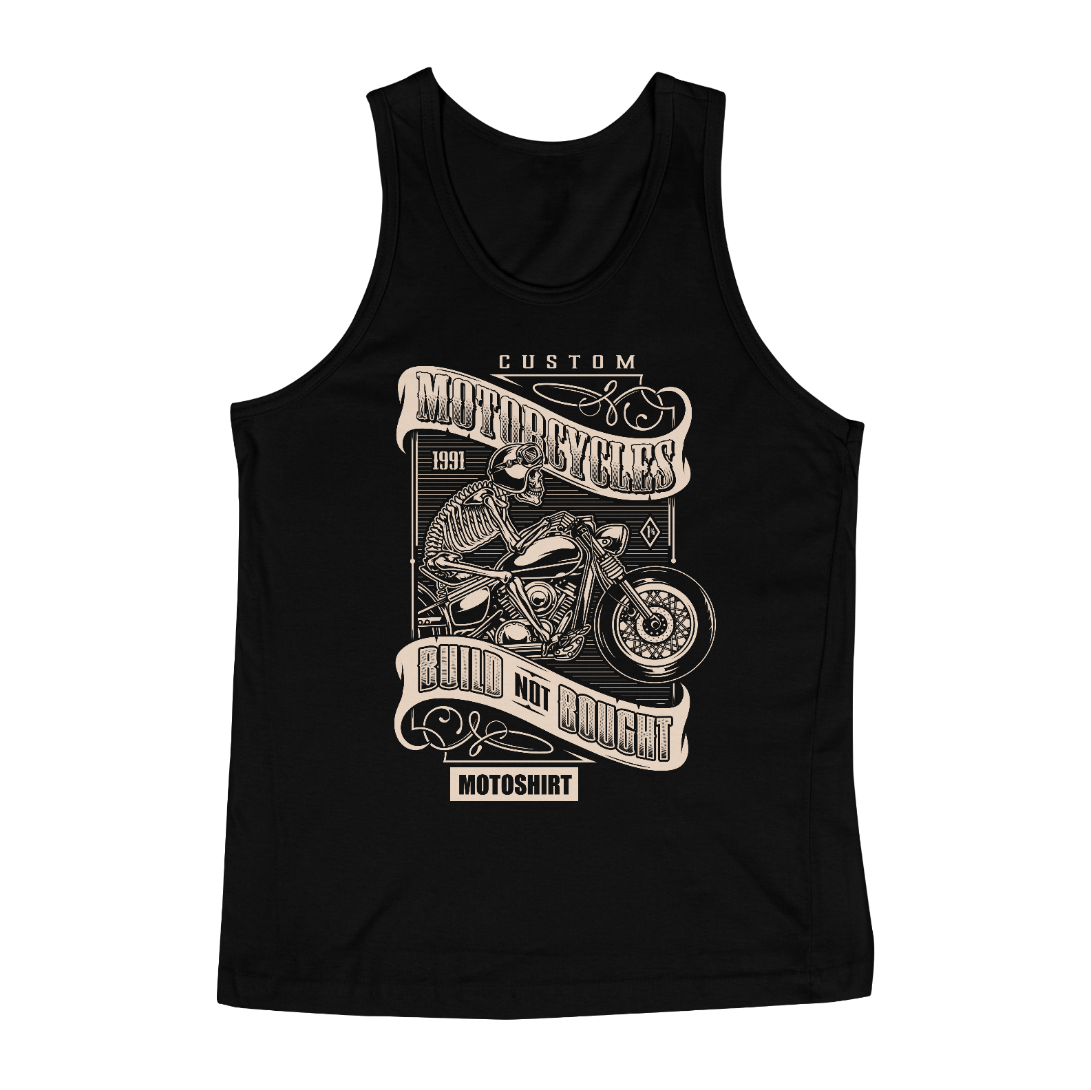 Nome do produto  Motorcycles Custon Grazy Whaite Regata