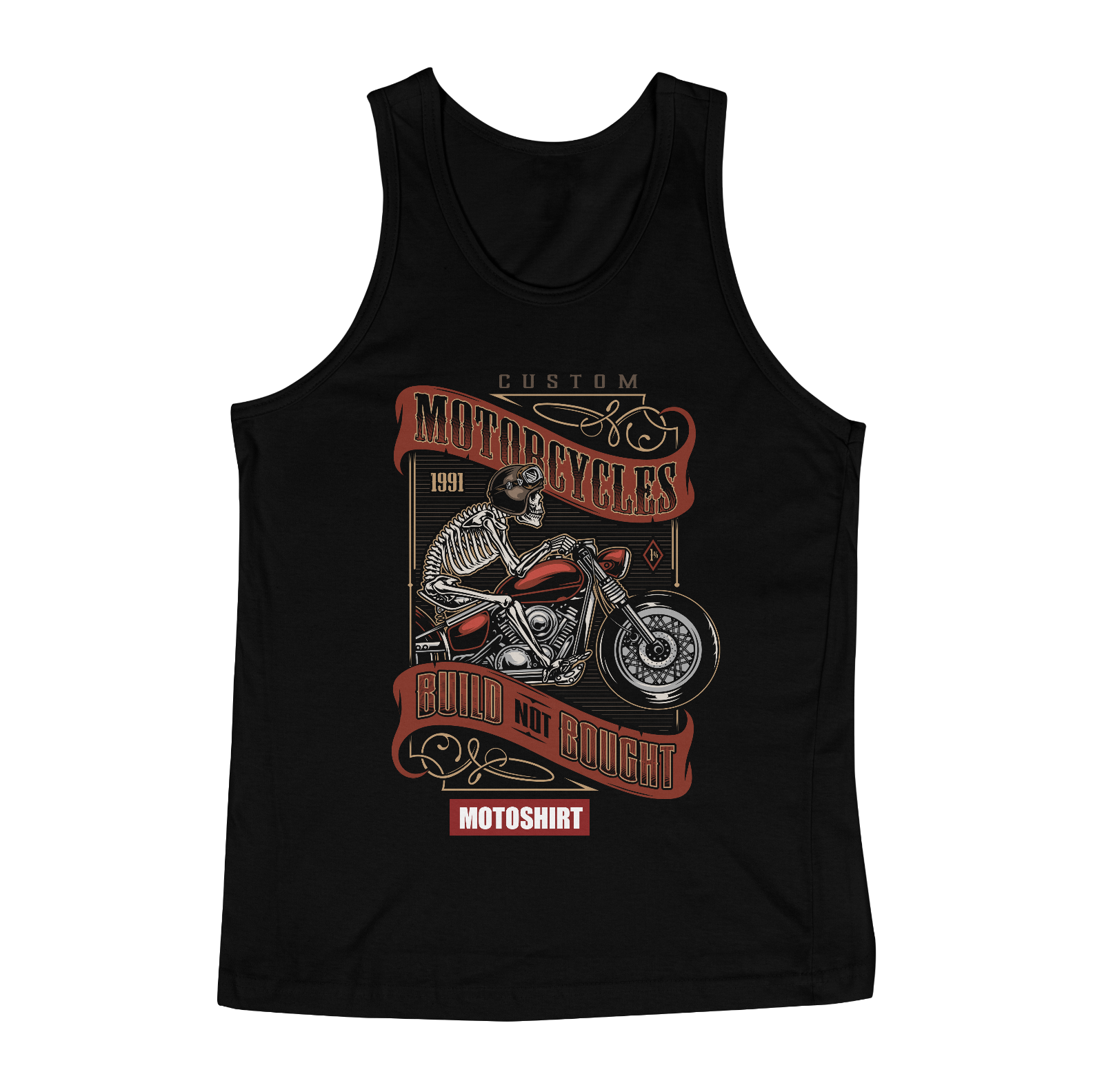 Nome do produto  Motorcycles Custon Crazy Color Regata