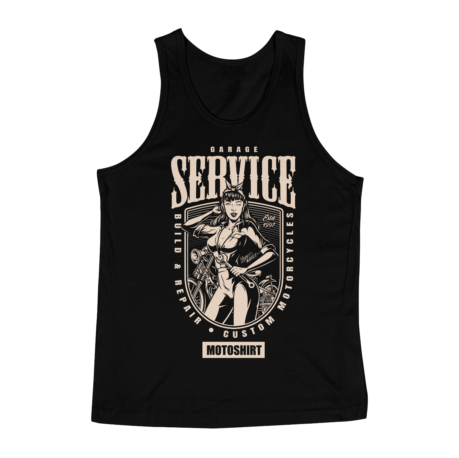 Nome do produto  Garage Service White Regata