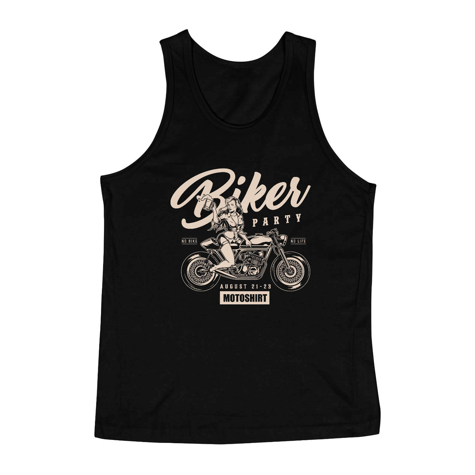 Nome do produto  Biker Party White Regata