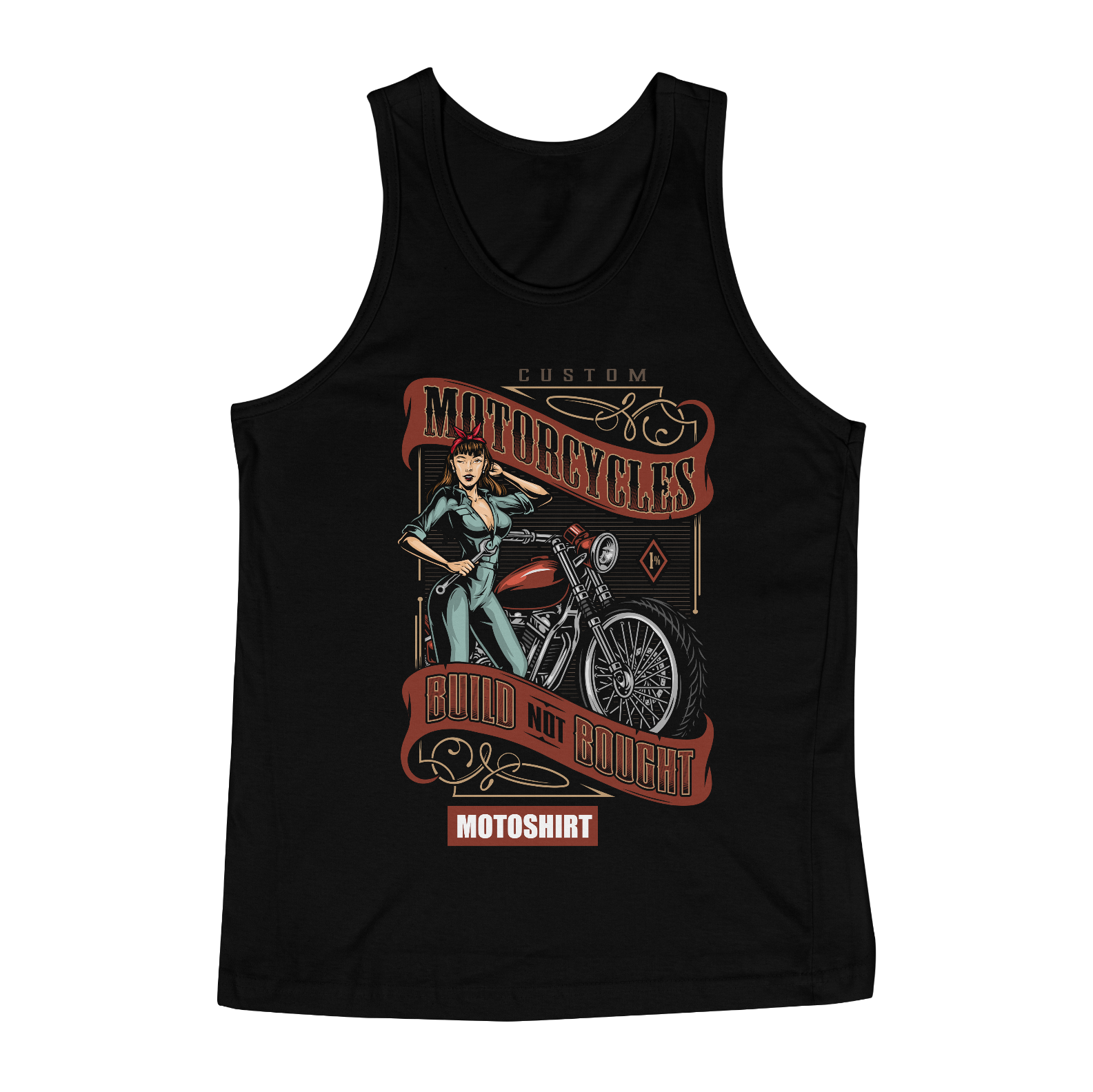 Nome do produto  Motorcycles Custon Color Regata