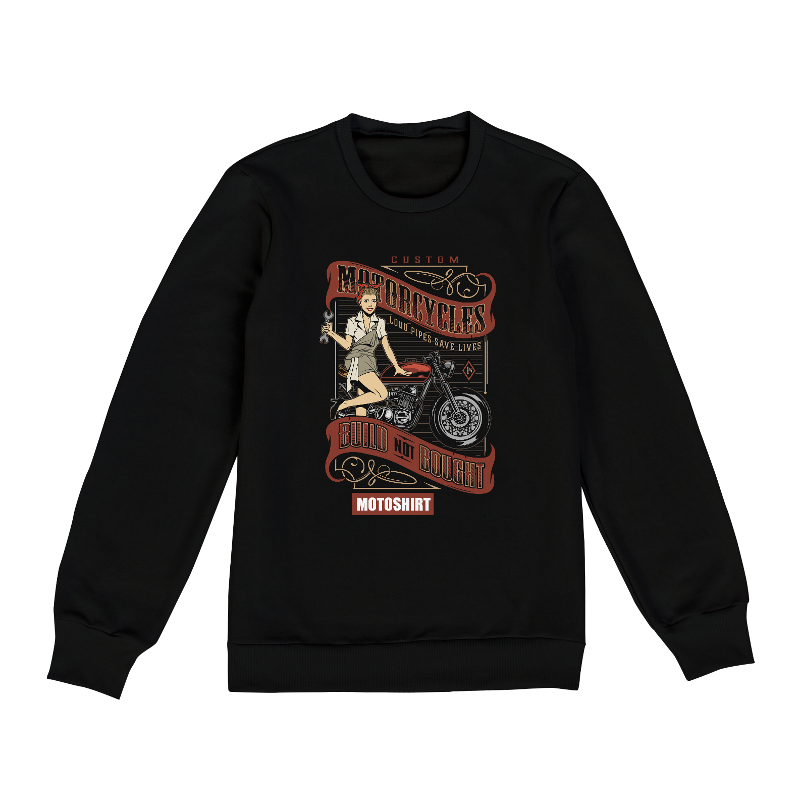 Nome do produto  Moto Girl Color Moletom