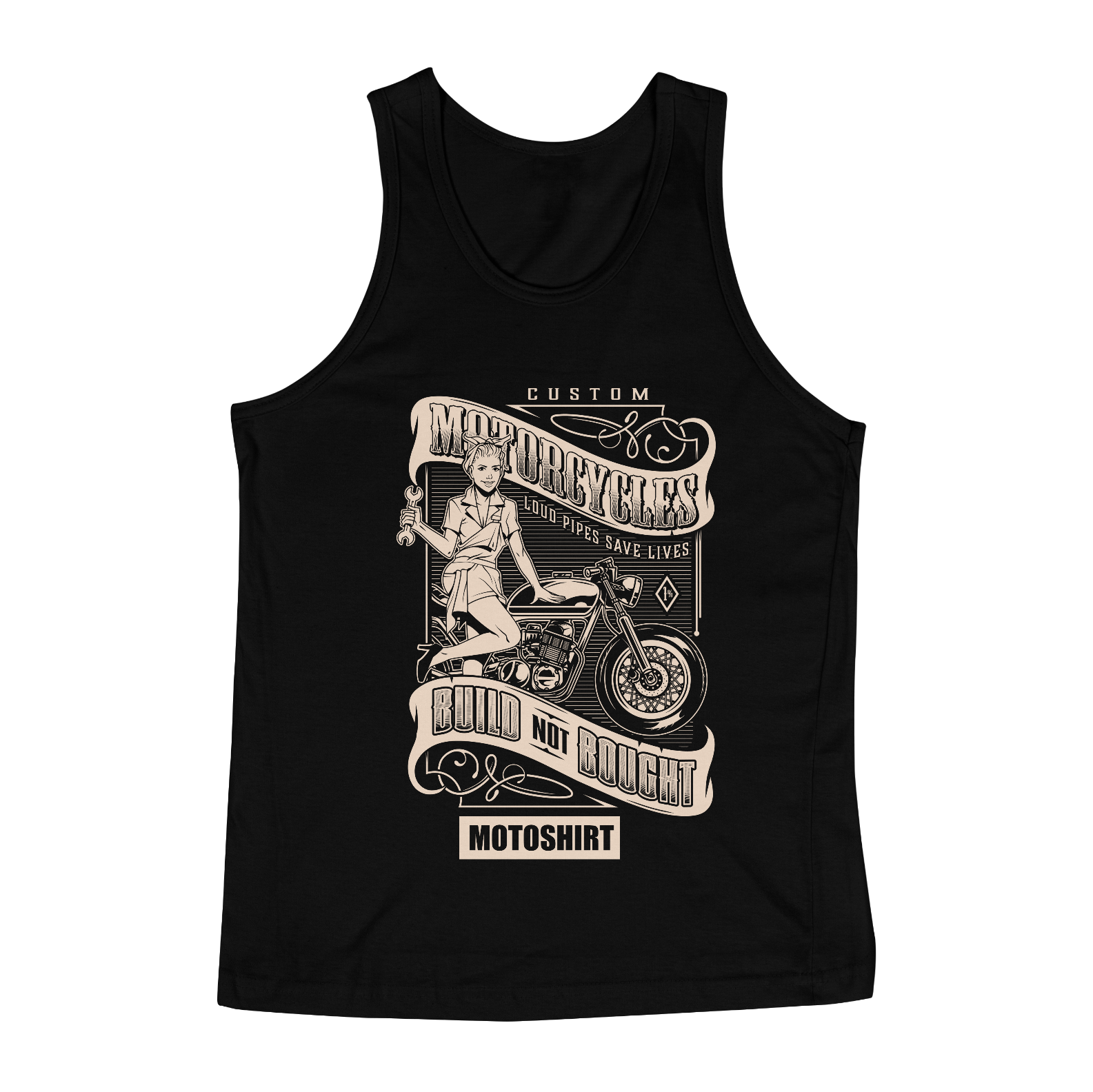 Nome do produto  Moto Girl White Regata