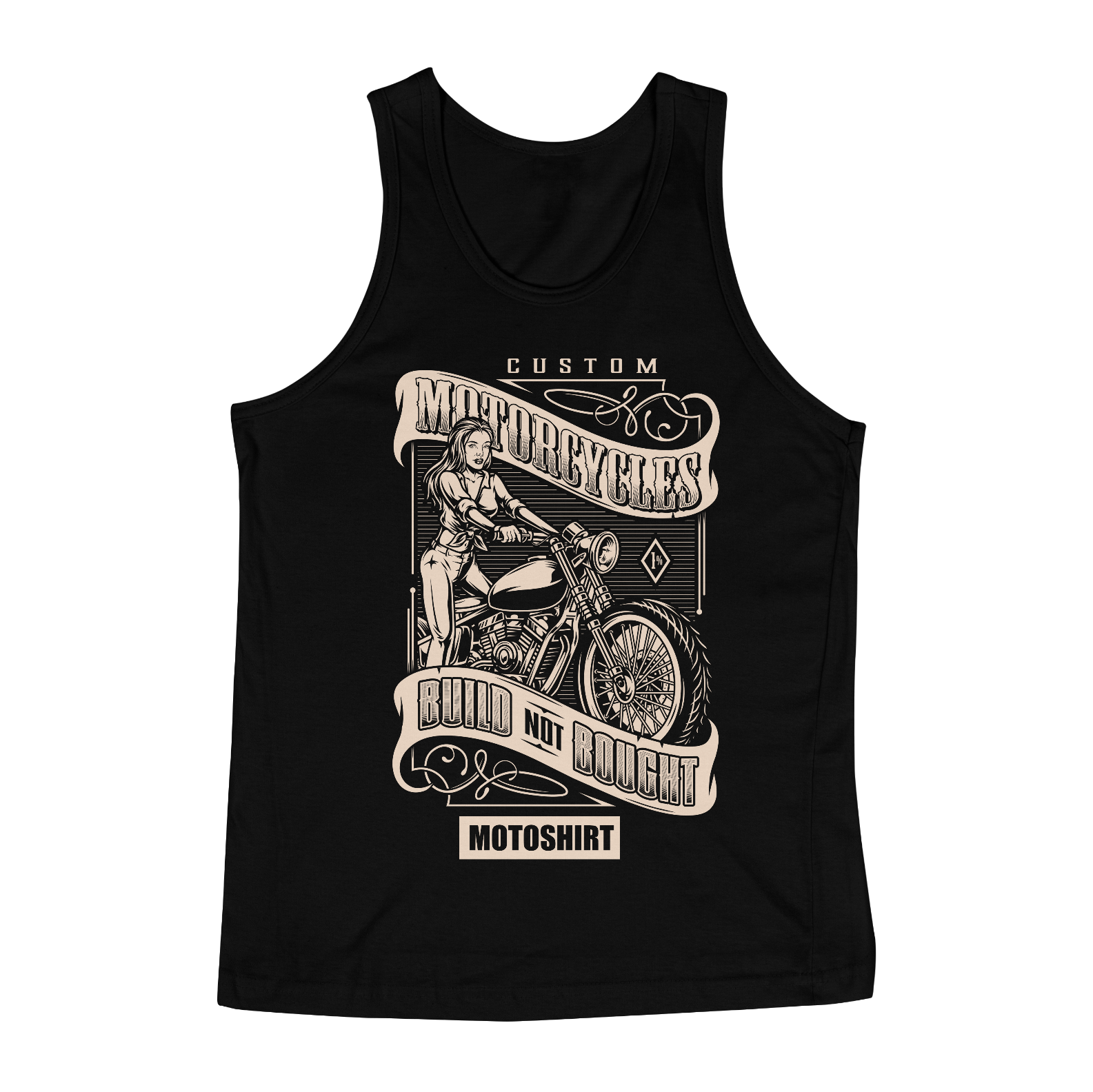 Nome do produto  Motorcycles Girl Classic Whaite Regata