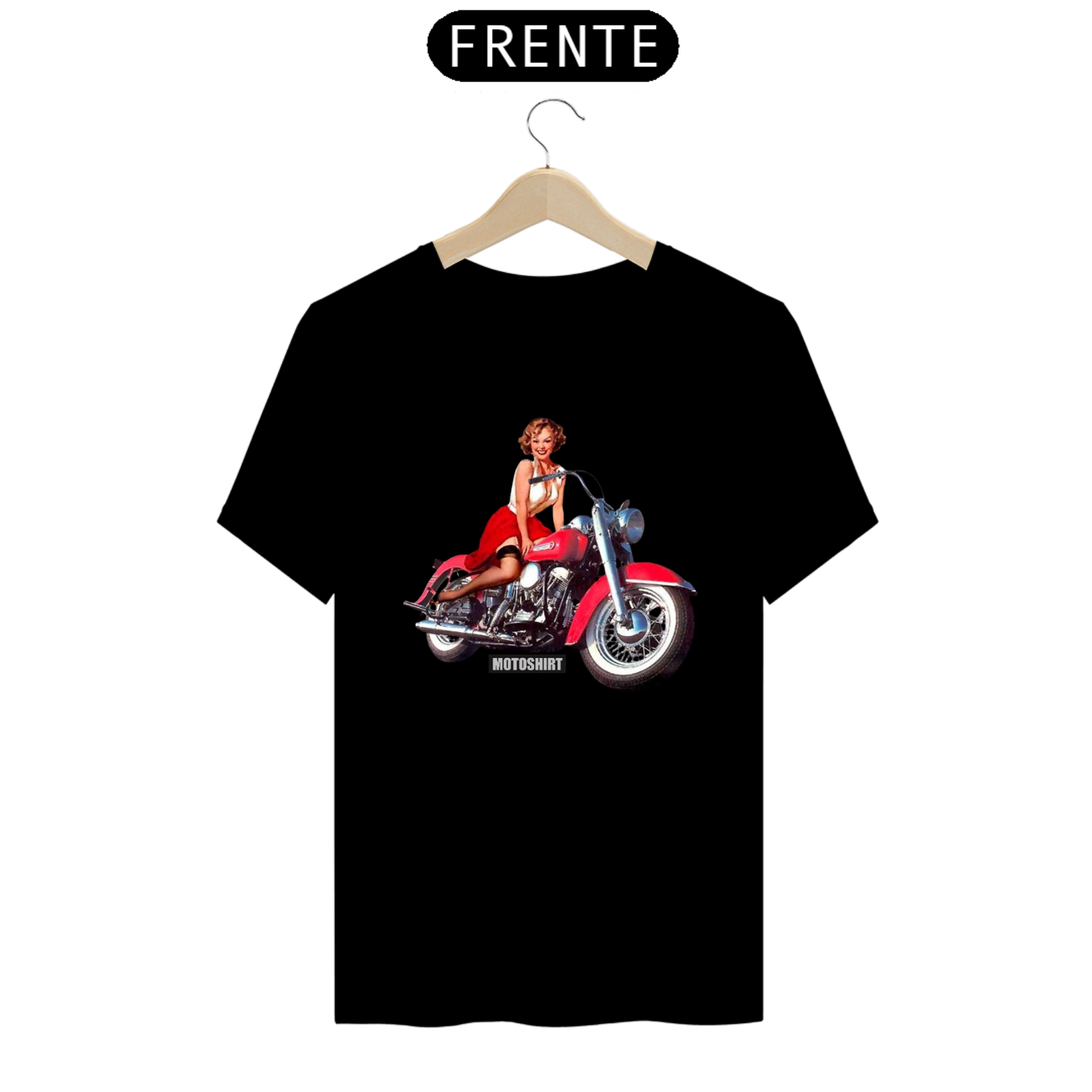 Nome do produto  Biker Girl 50s T-shirt