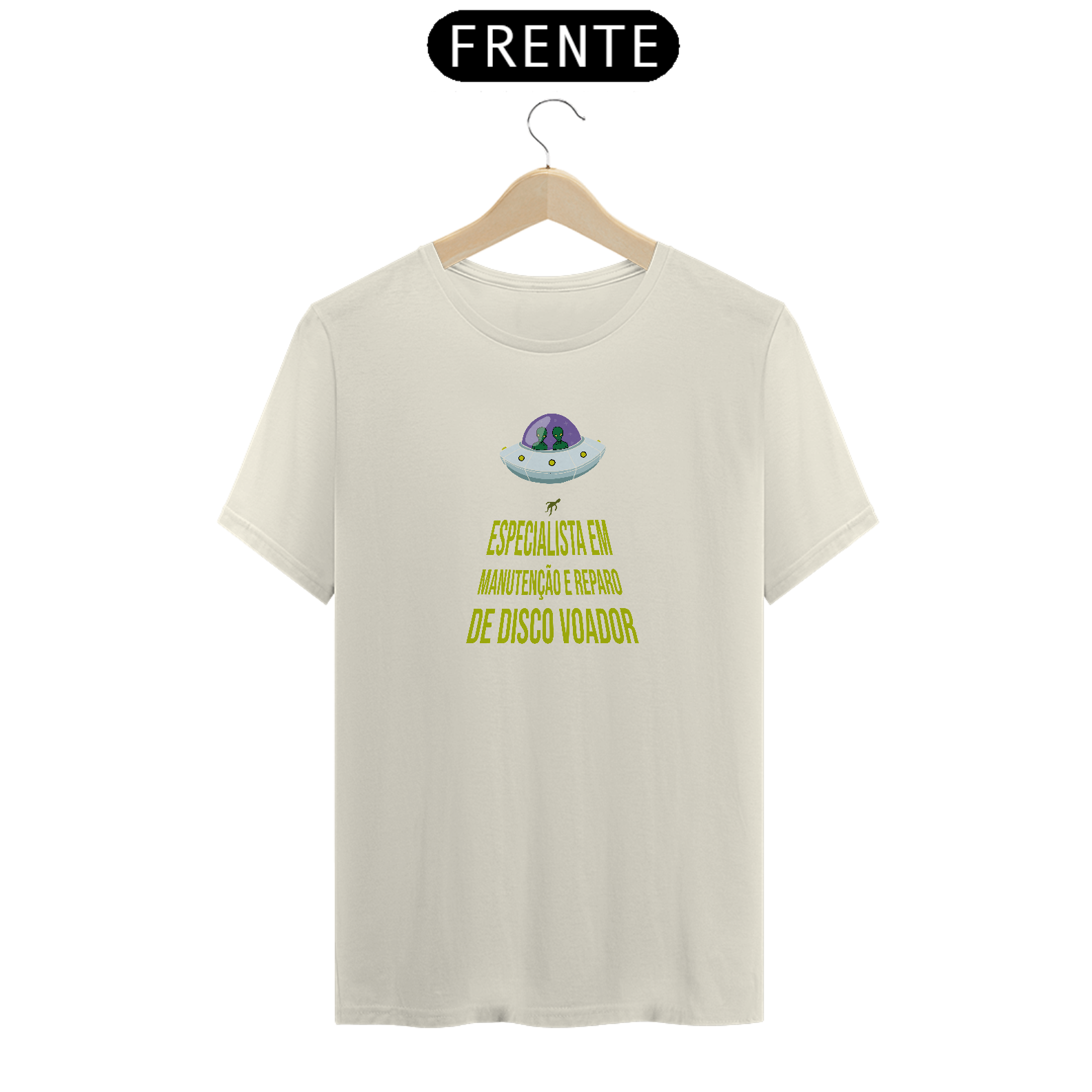 Camiseta pima ESPECIALISTA EM MANUTENÇÃO E REPARO DE DISCO VOADOR