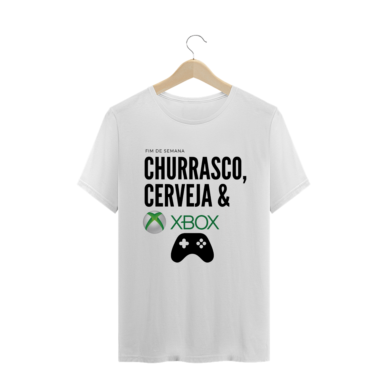Churrasco, cerveja e Xbox -Masculina