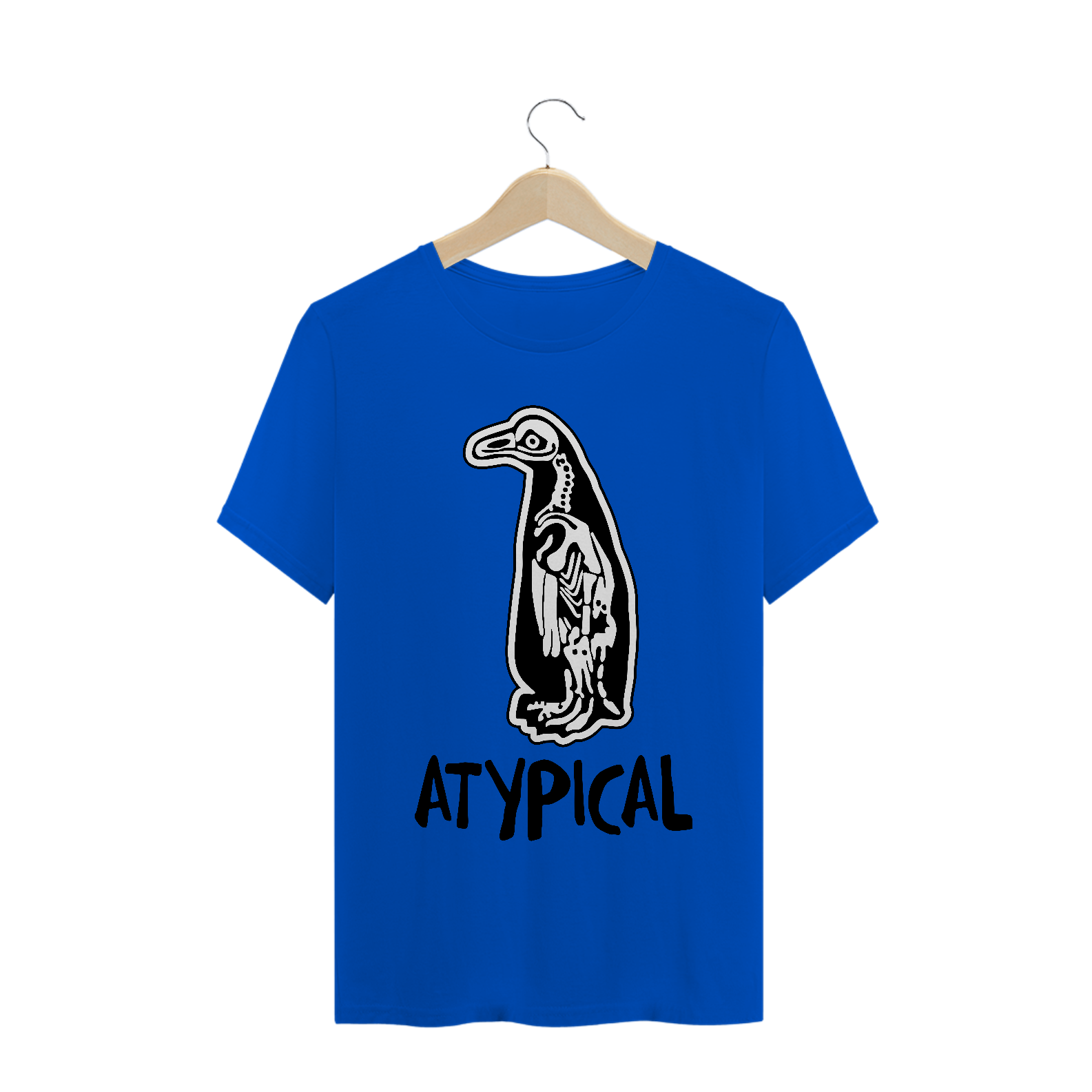 Camiseta Atypical Esqueleto Pinguim  - Masc.