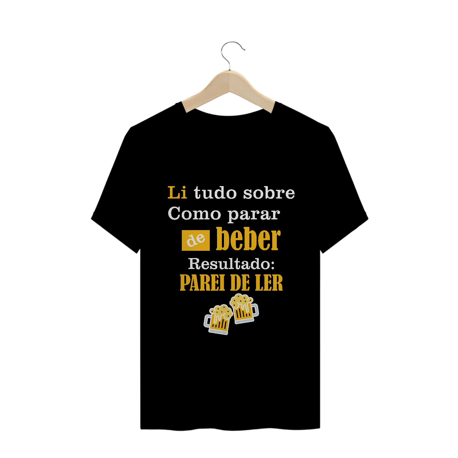 T-Shirt Li tudo Sobre como Parar de Beber Masc.