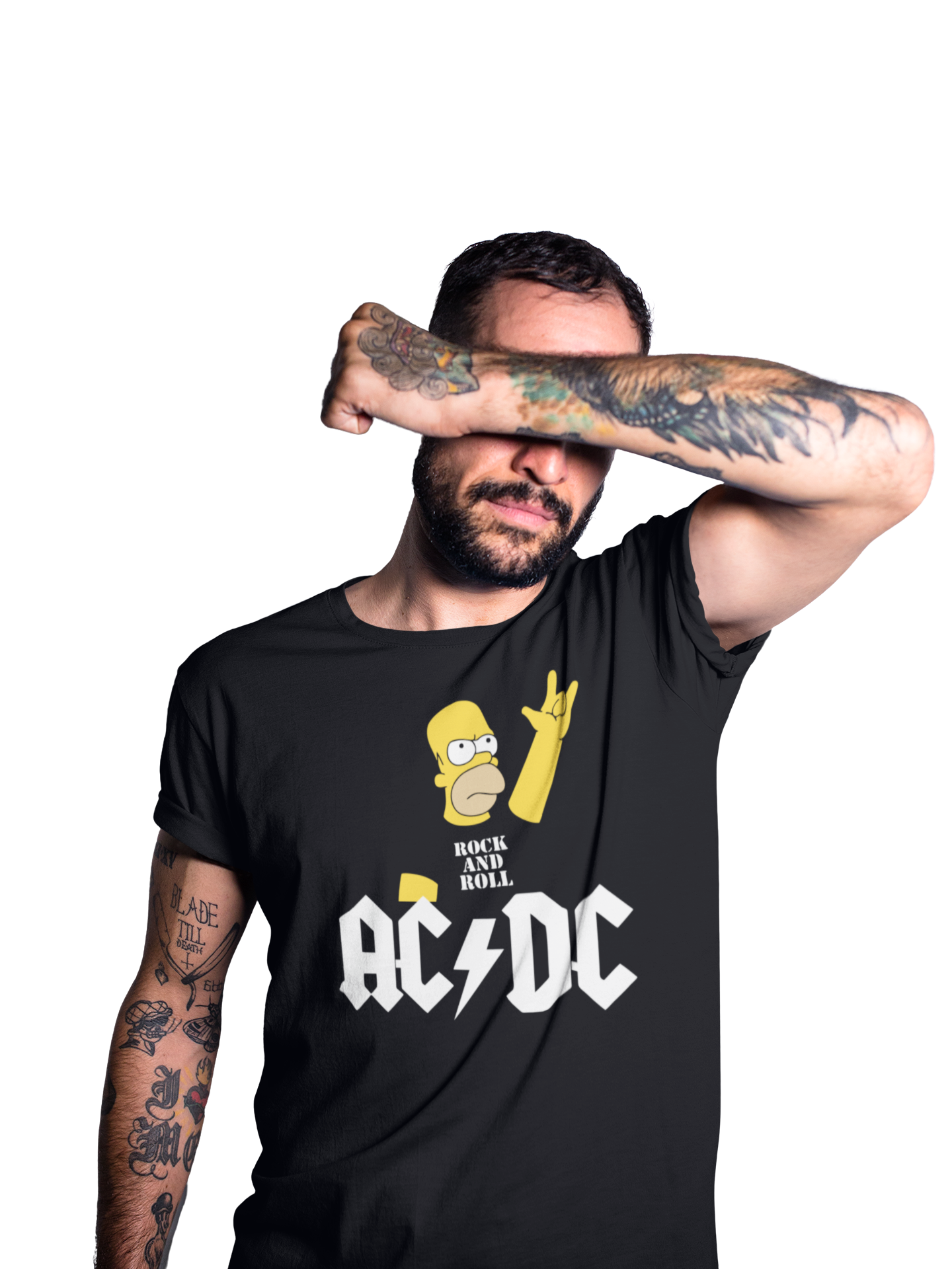 Camiseta Homer Simpson ACDC