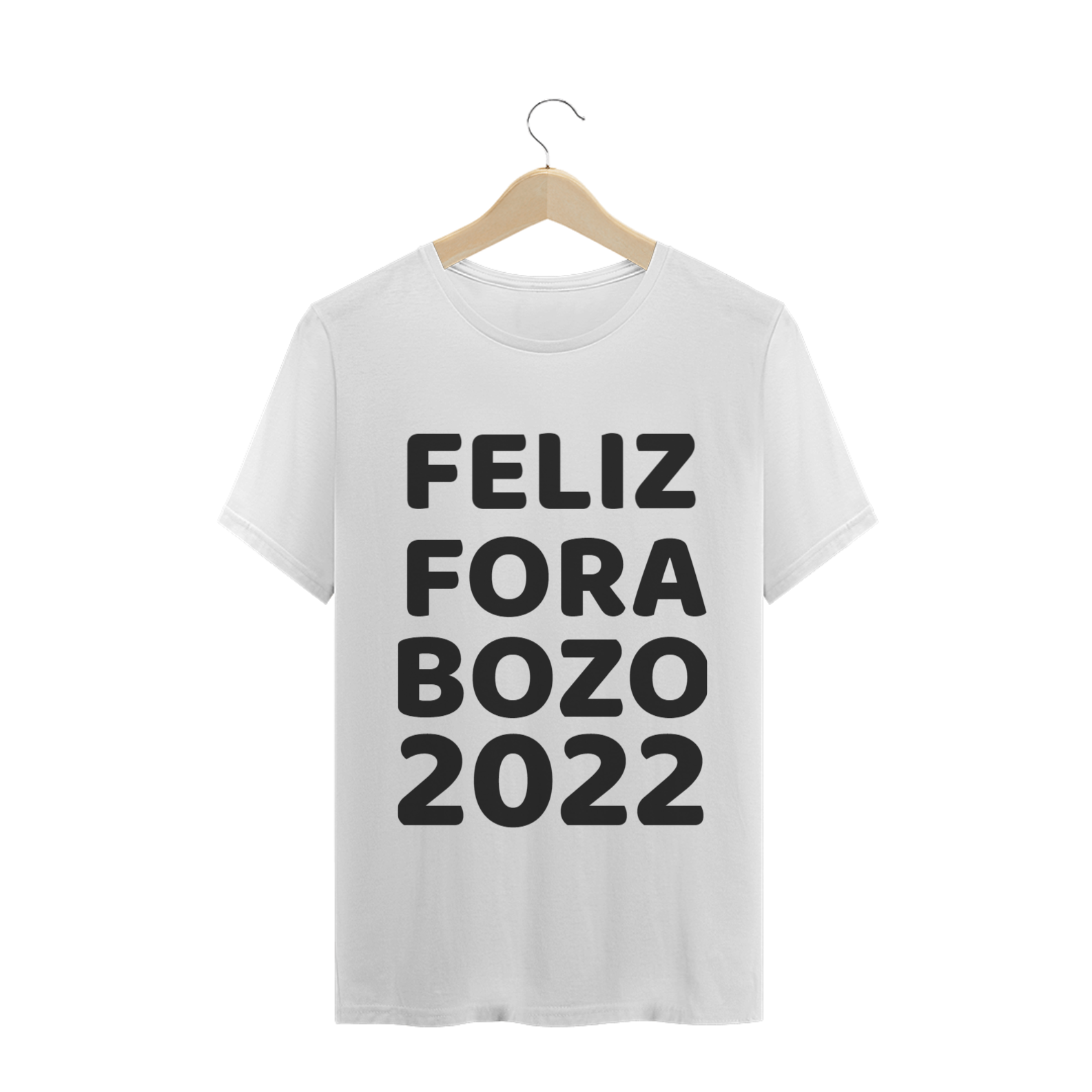 Nome do produto  Camiseta Básica NMKL Fora Bozo 2022