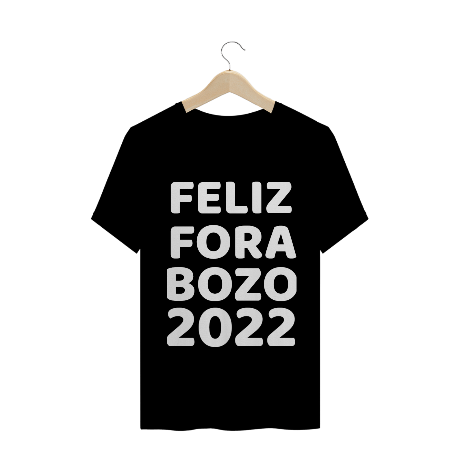 Nome do produto  Camiseta Básica NMKL Fora Bozo 2022 Preta