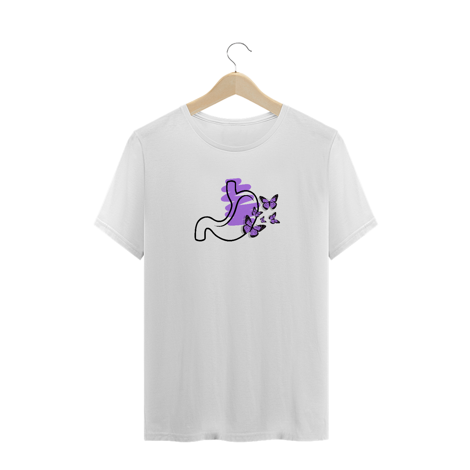 T-Shirt Estomago Roxo