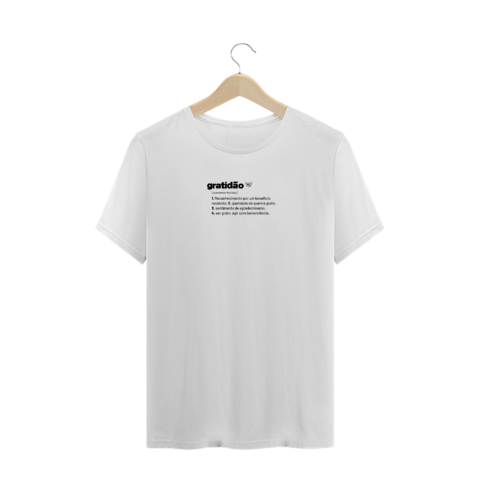 T-Shirt Dicio Gratidão em Preto