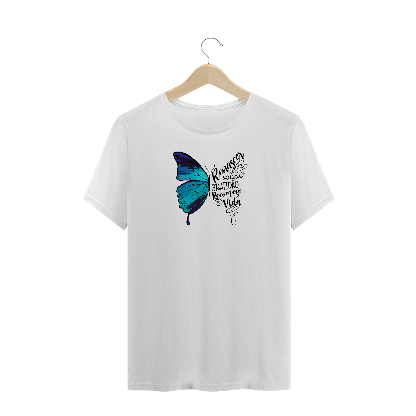 T-Shirt Borboleta Metade