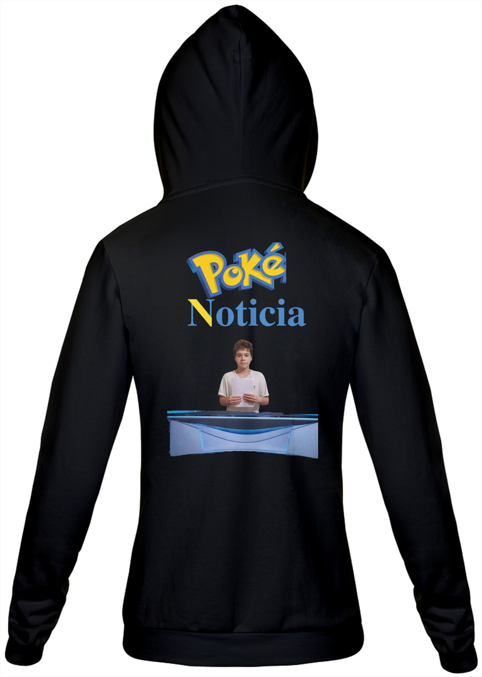 Nome do produto  Moletom com zíper unissex do Pokénotícia
