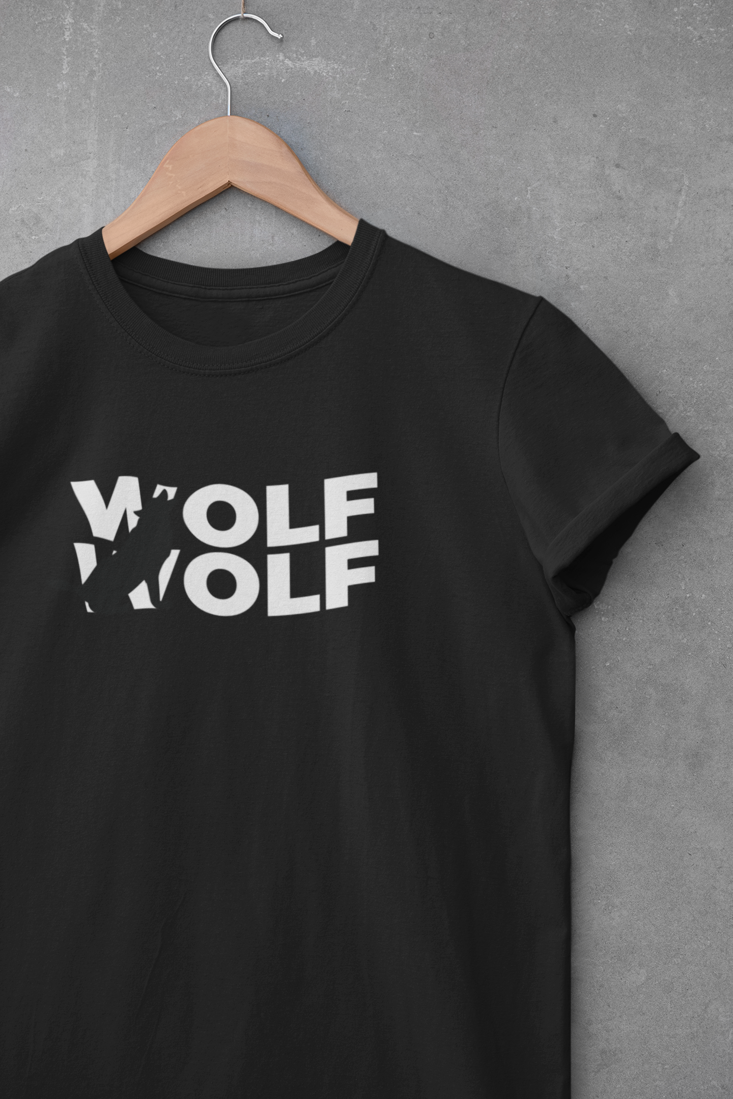 Nome do produto  Camiseta Preta - Wolf