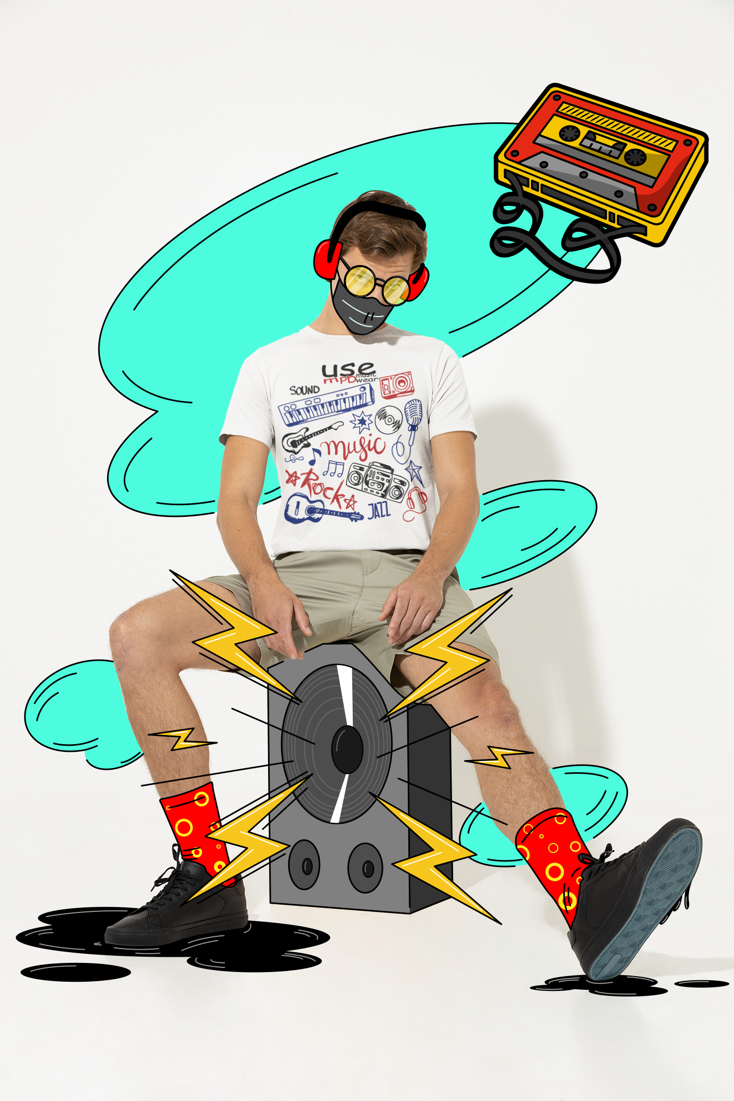 Camiseta Rabiscos Musicais