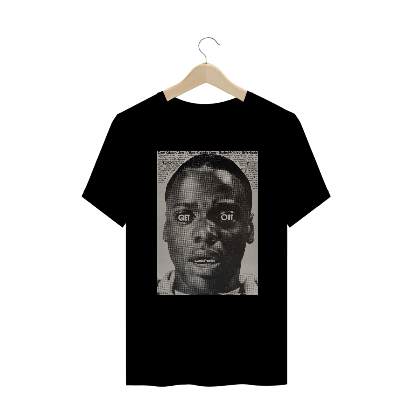 Nome do produto  CAMISETA POSTER - GET OUT!