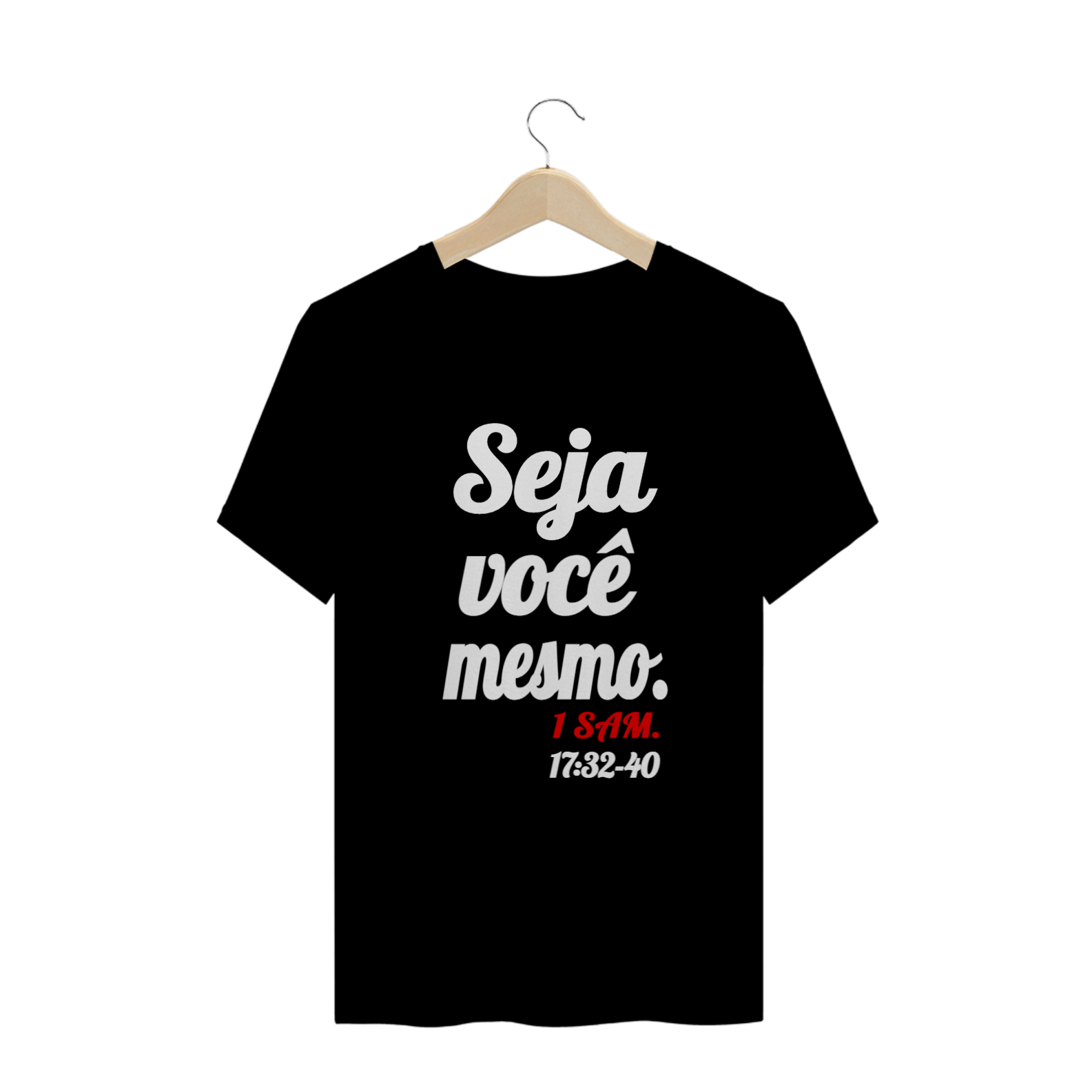 CAMISETA REINOEMMIM 1 SAMUEL 17:32-40 PRETA