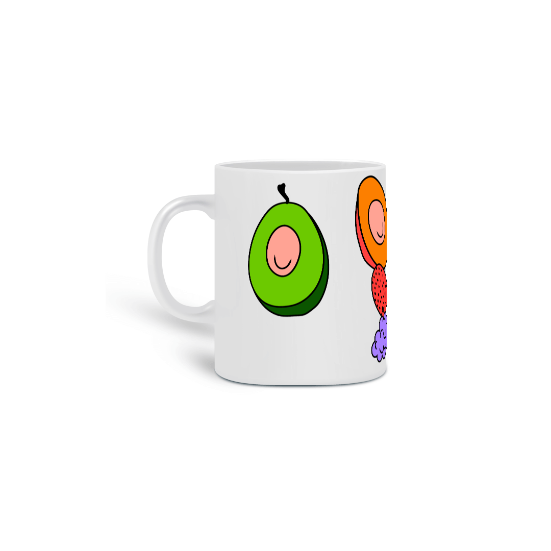 Caneca Frutas Fumando Planta