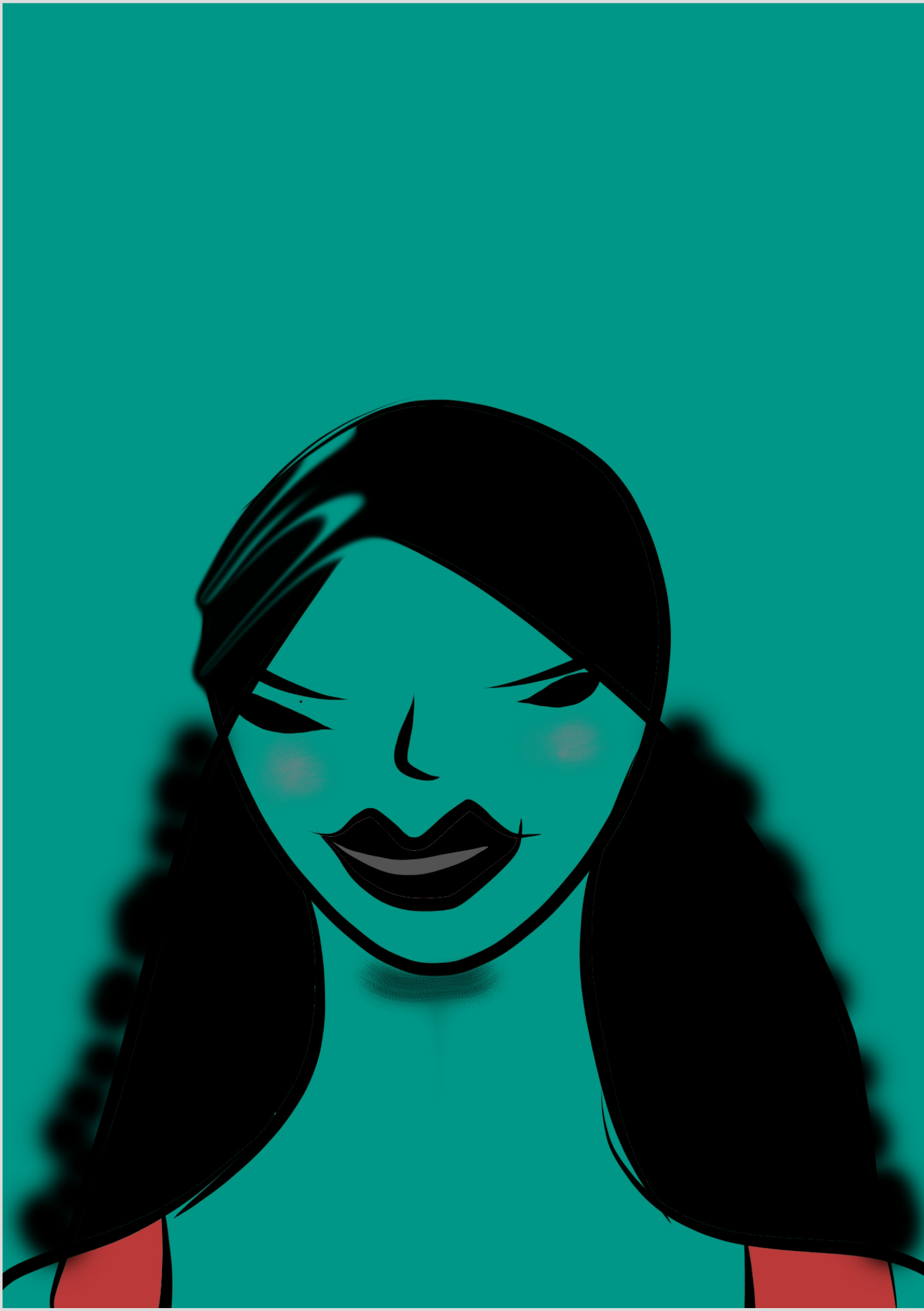 POSTER MULHER DE LENÇO