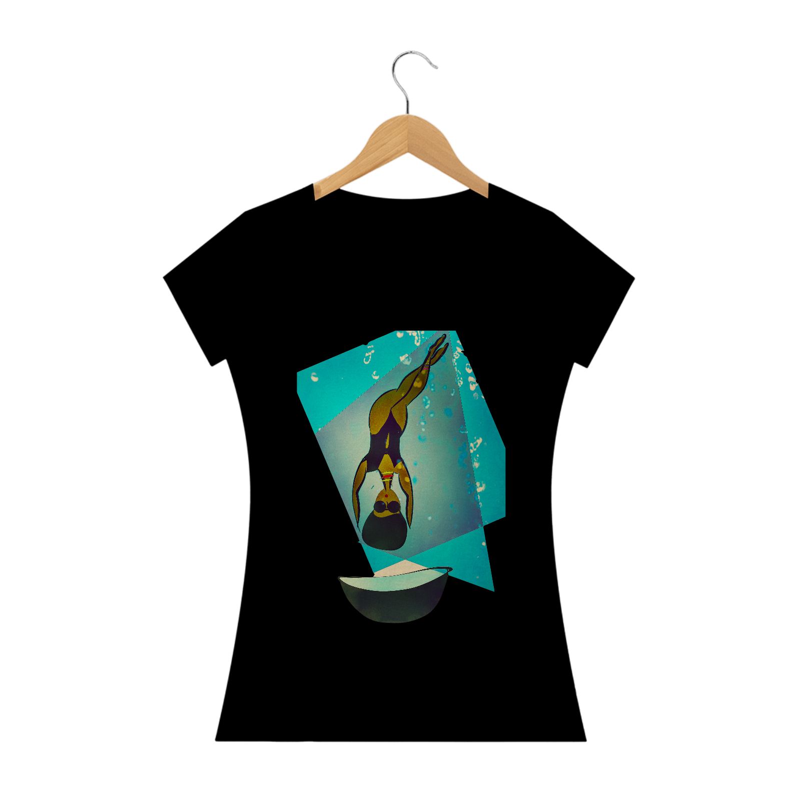 CAMISETA FEMININA MERGULHO - COLEÇÃO BONECAS