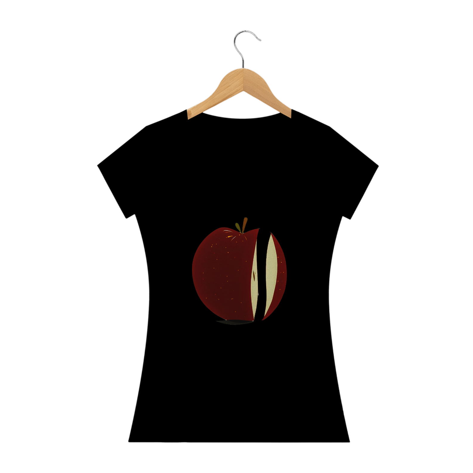 CAMISETE FEMININA MAÇÃ - COLEÇÃO COMIDAS