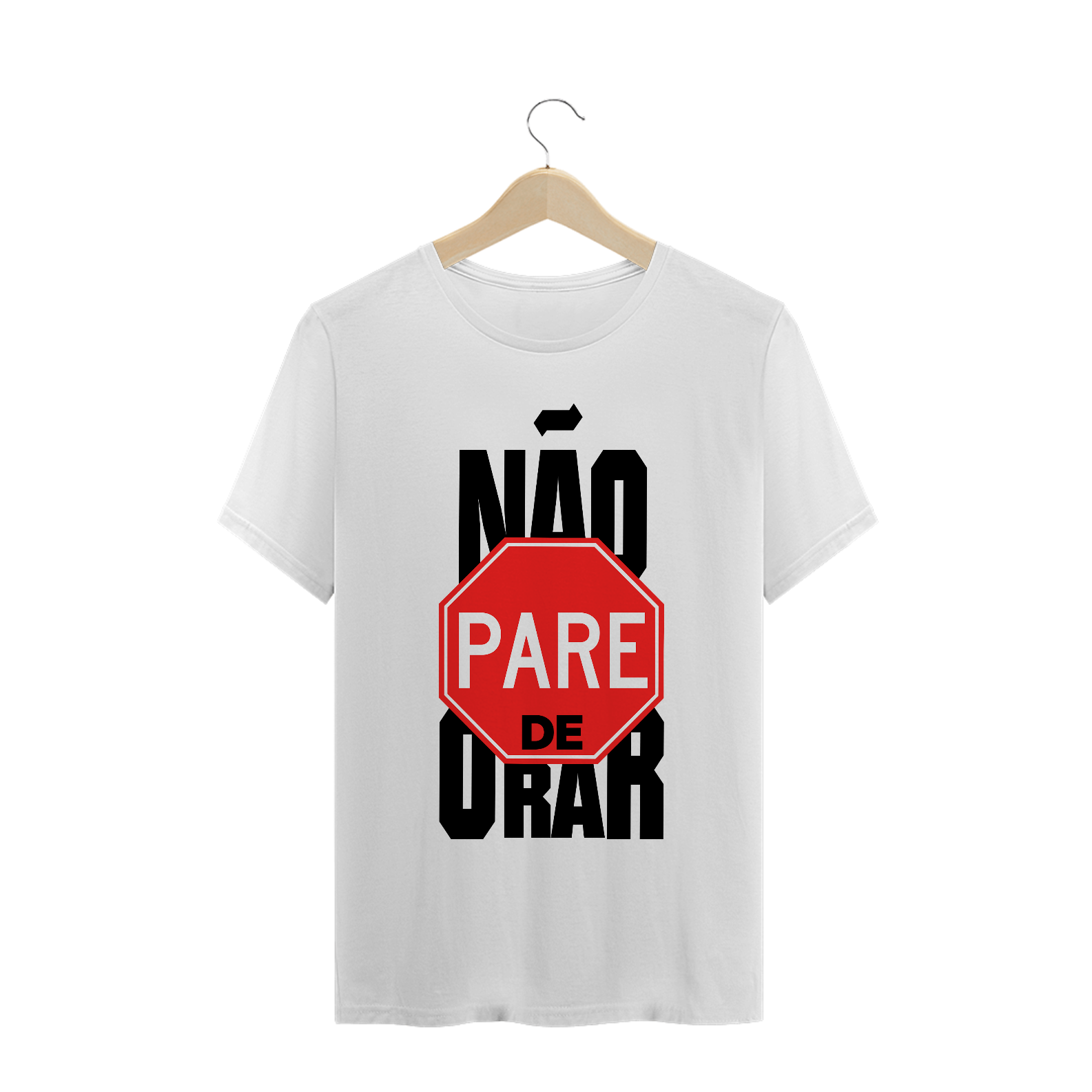 Camiseta T-Shirt Gospel - Não Pare de Orar
