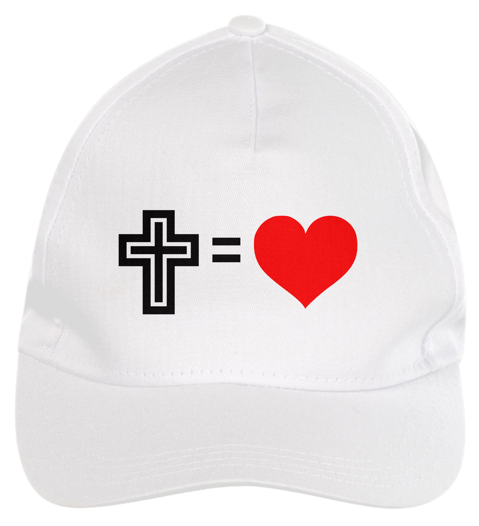 Boné Gospel - Cruz igual a Coração