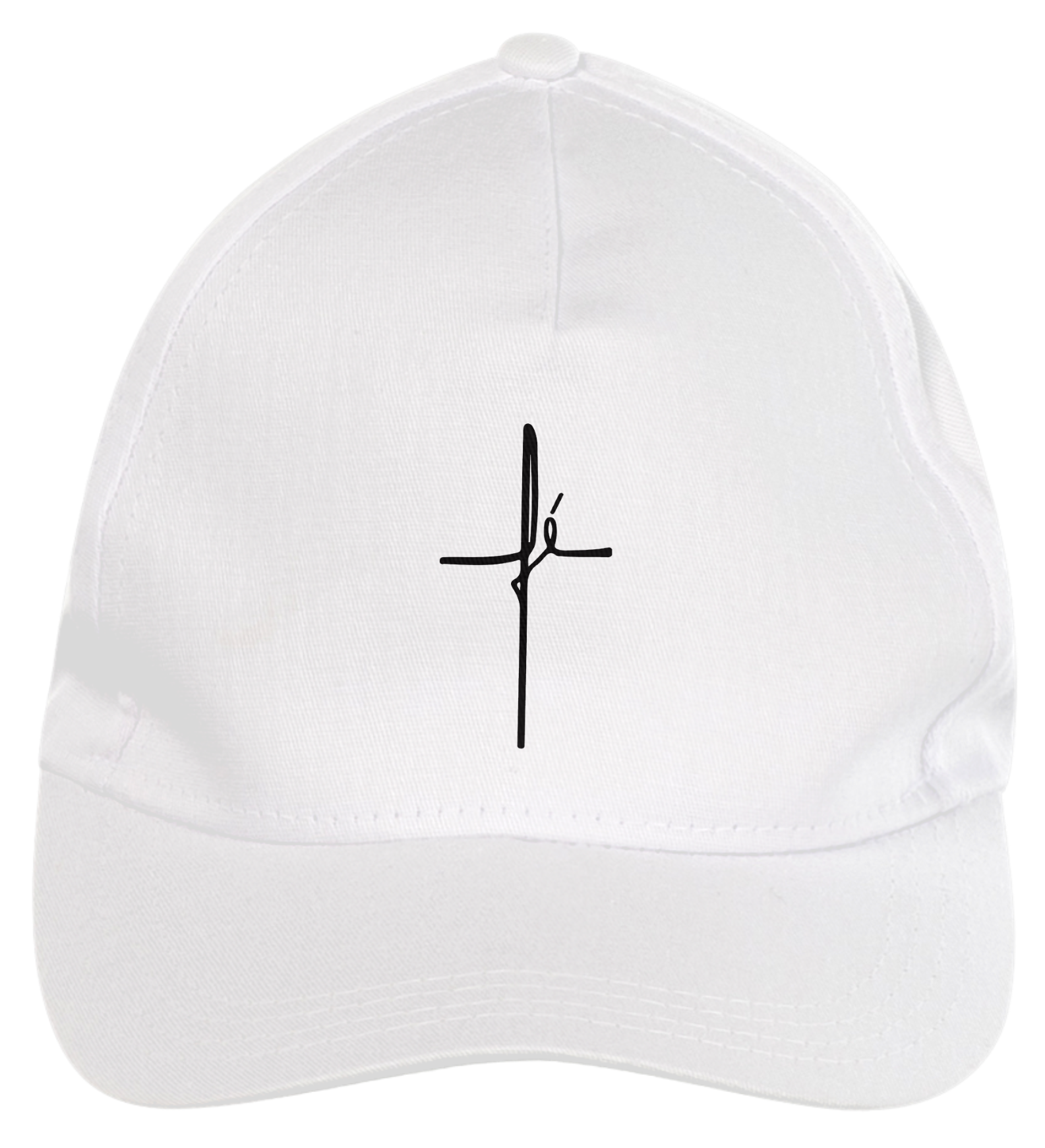 Boné americano Gospel Branco - Fé