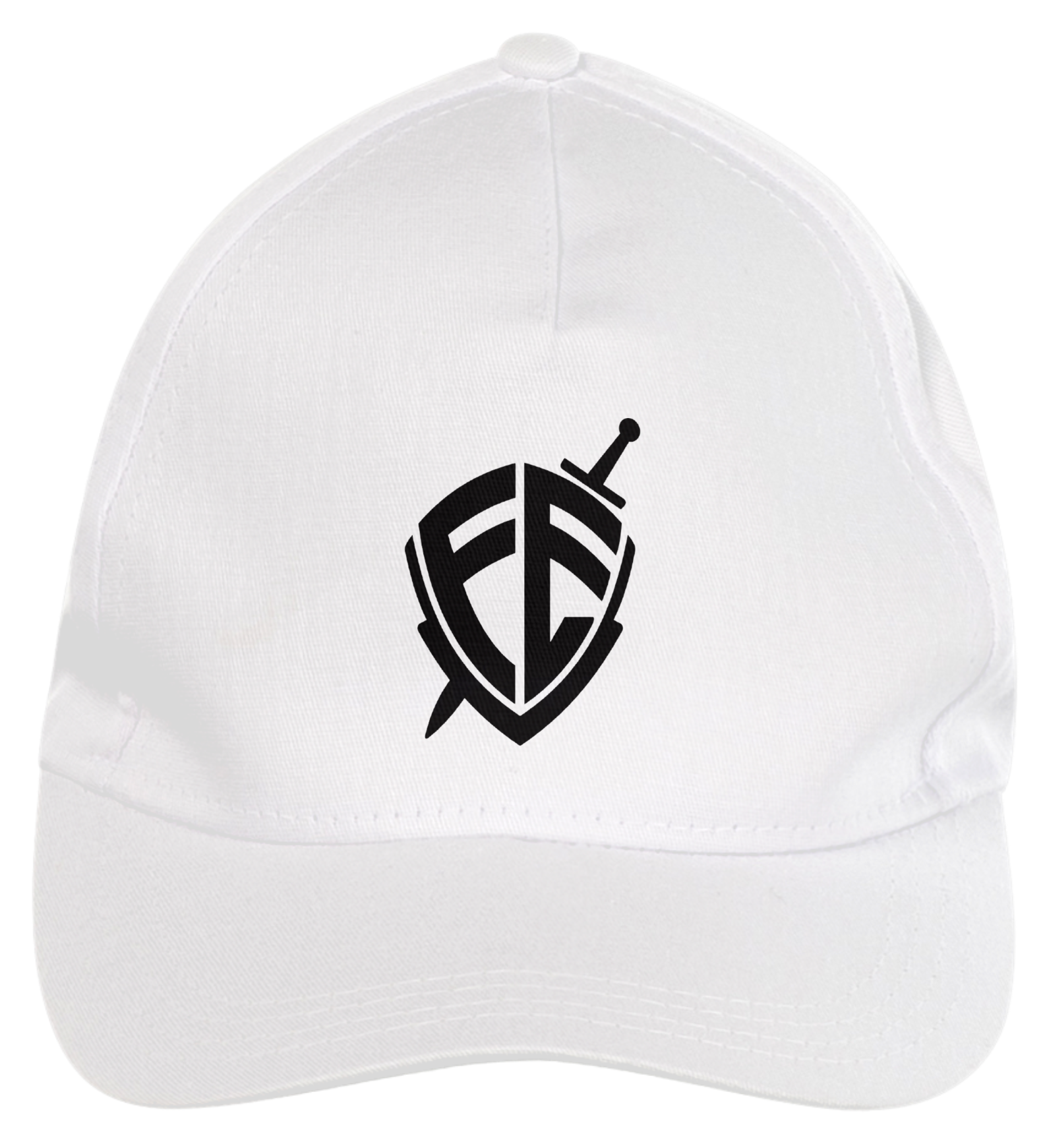 Boné Americano Gospel - Fé Brasão Logo Preto