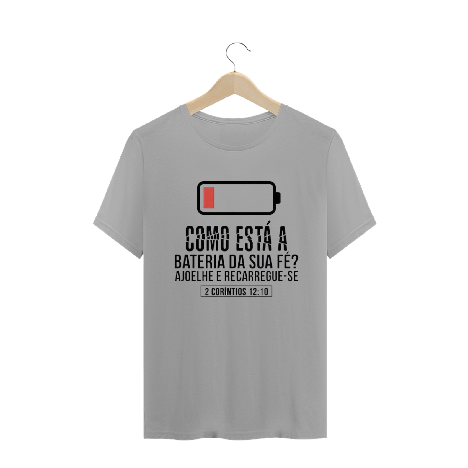Camiseta T-Shirt Gospel - Bateria da fé