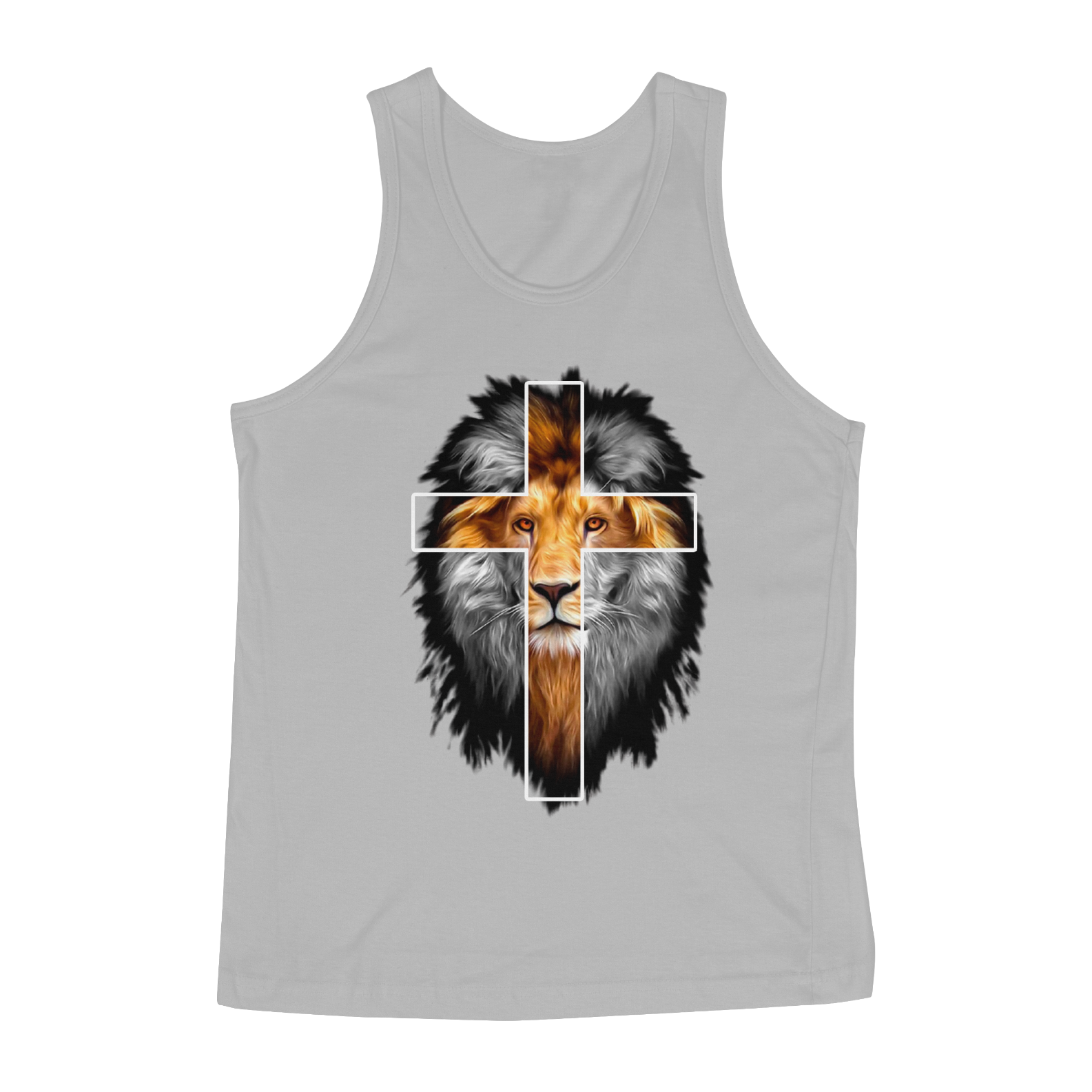 Camisa Regata Gospel - Leão e Cruz